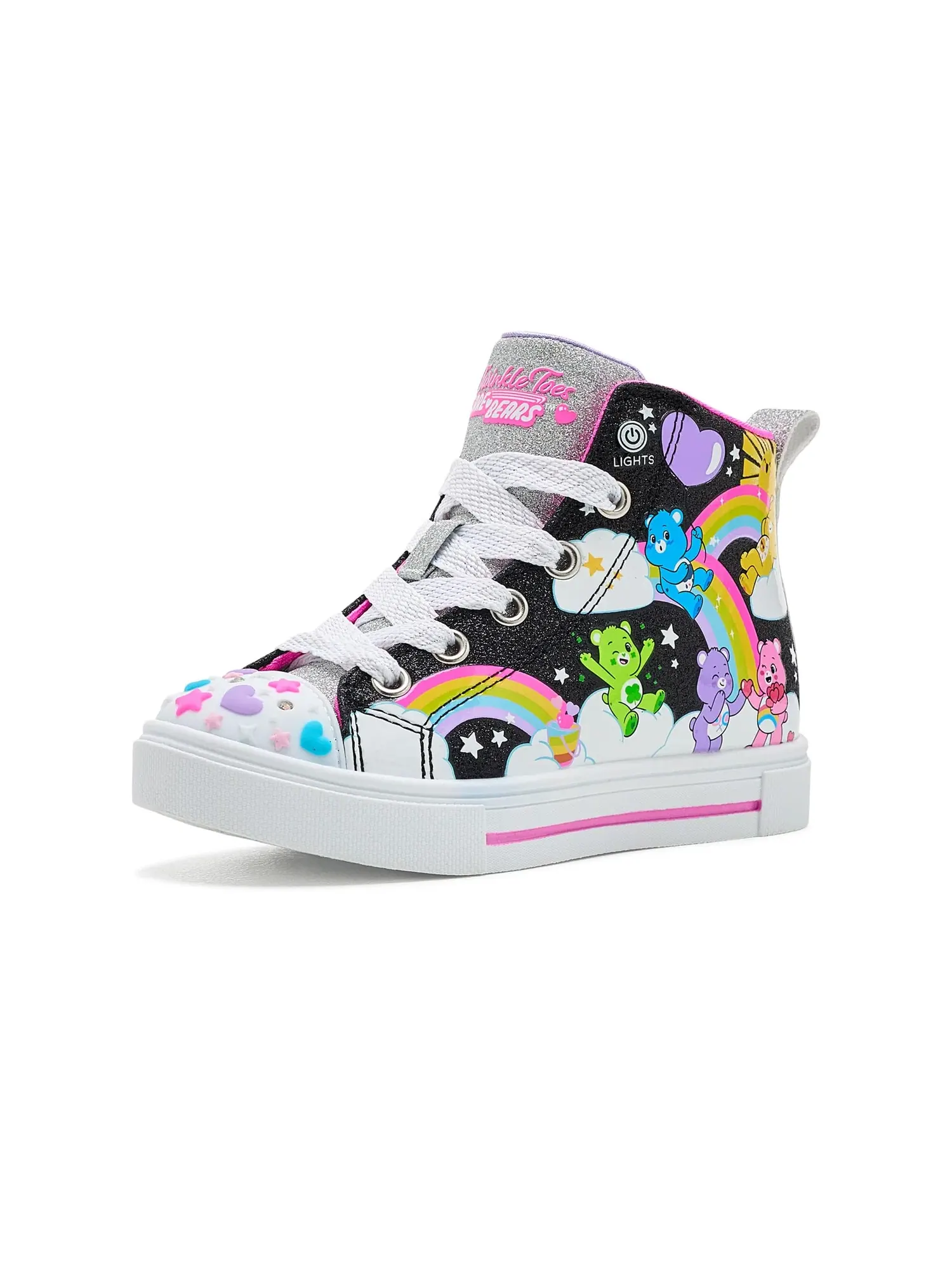 Кроссовки X Care Bear-S Lights-Twinkle Sparks - Forever Care Bears 314491L (для маленьких детей) Skechers Kids, черный/мульти