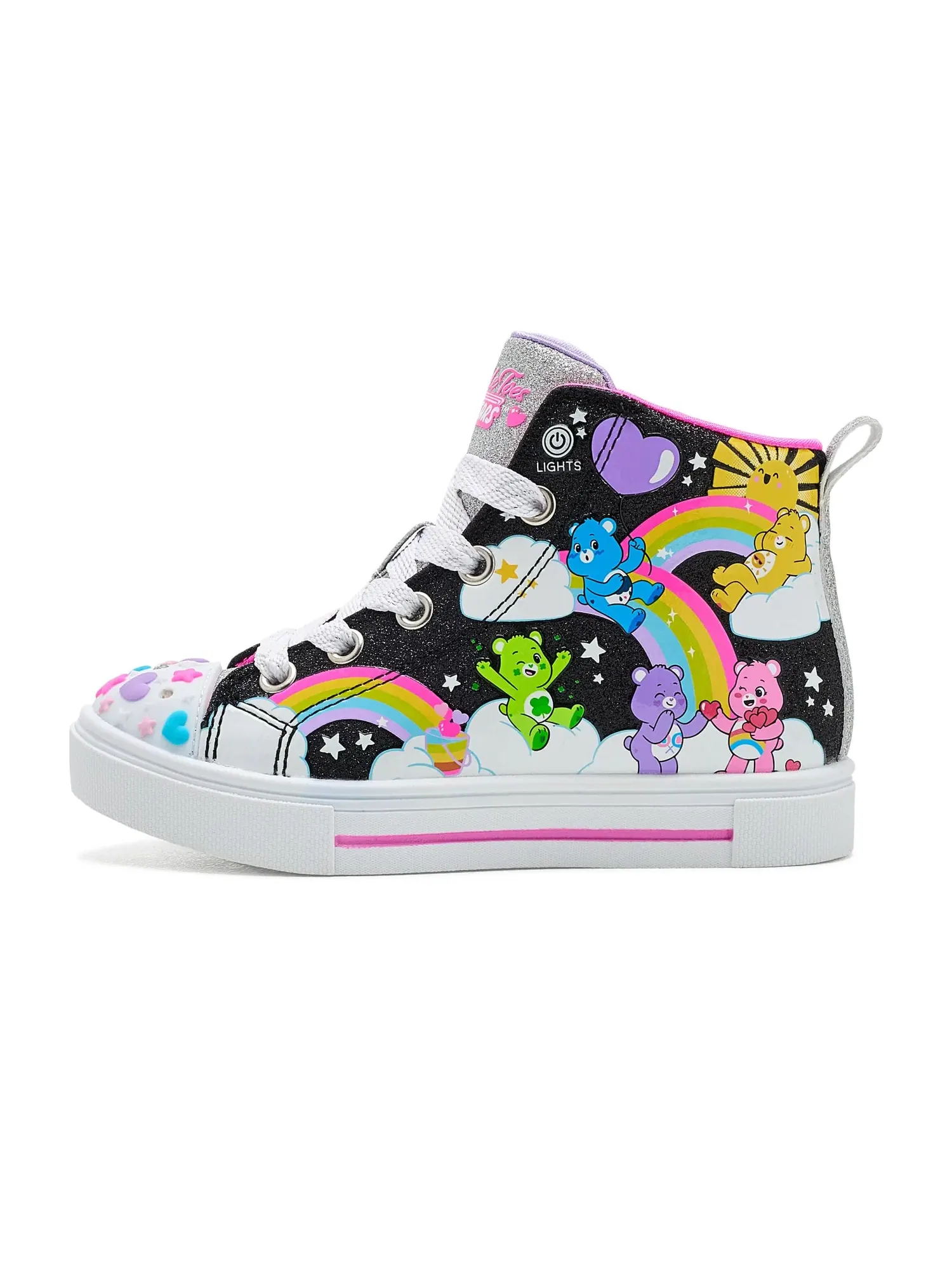 Кроссовки X Care Bear-S Lights-Twinkle Sparks - Forever Care Bears 314491L (для маленьких детей) Skechers Kids, черный/мульти
