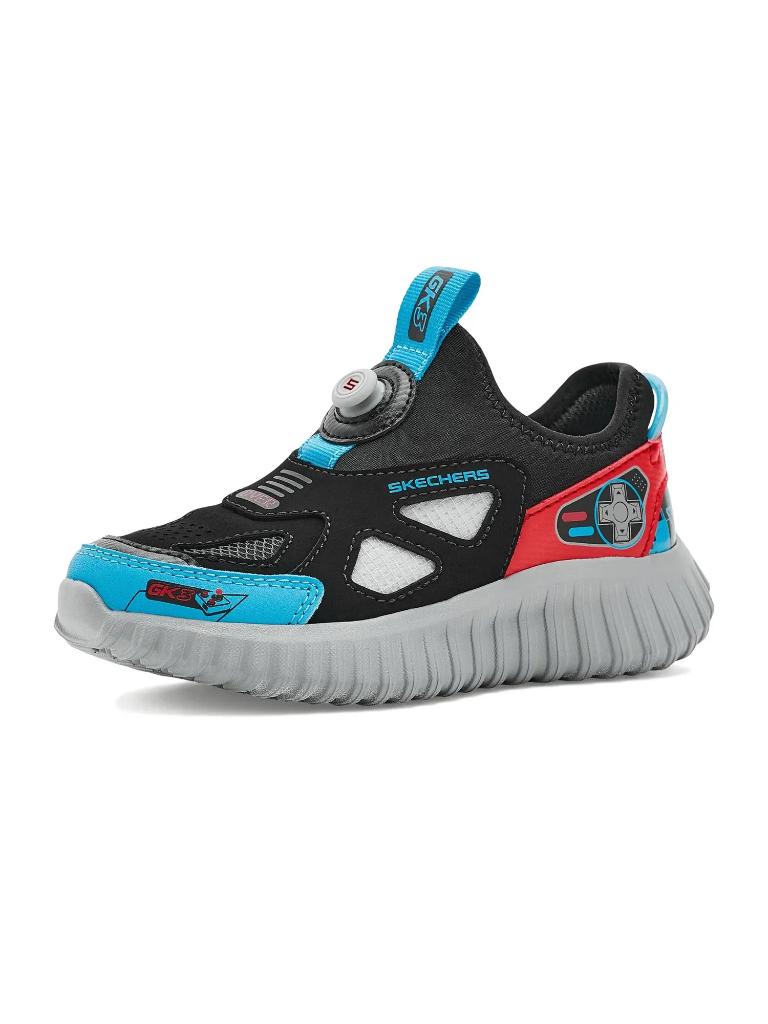 Кроссовки Depth Charge 2.0 402274L (для маленьких и больших детей) Skechers Kids — изображение 3 из 4, черный/мульти