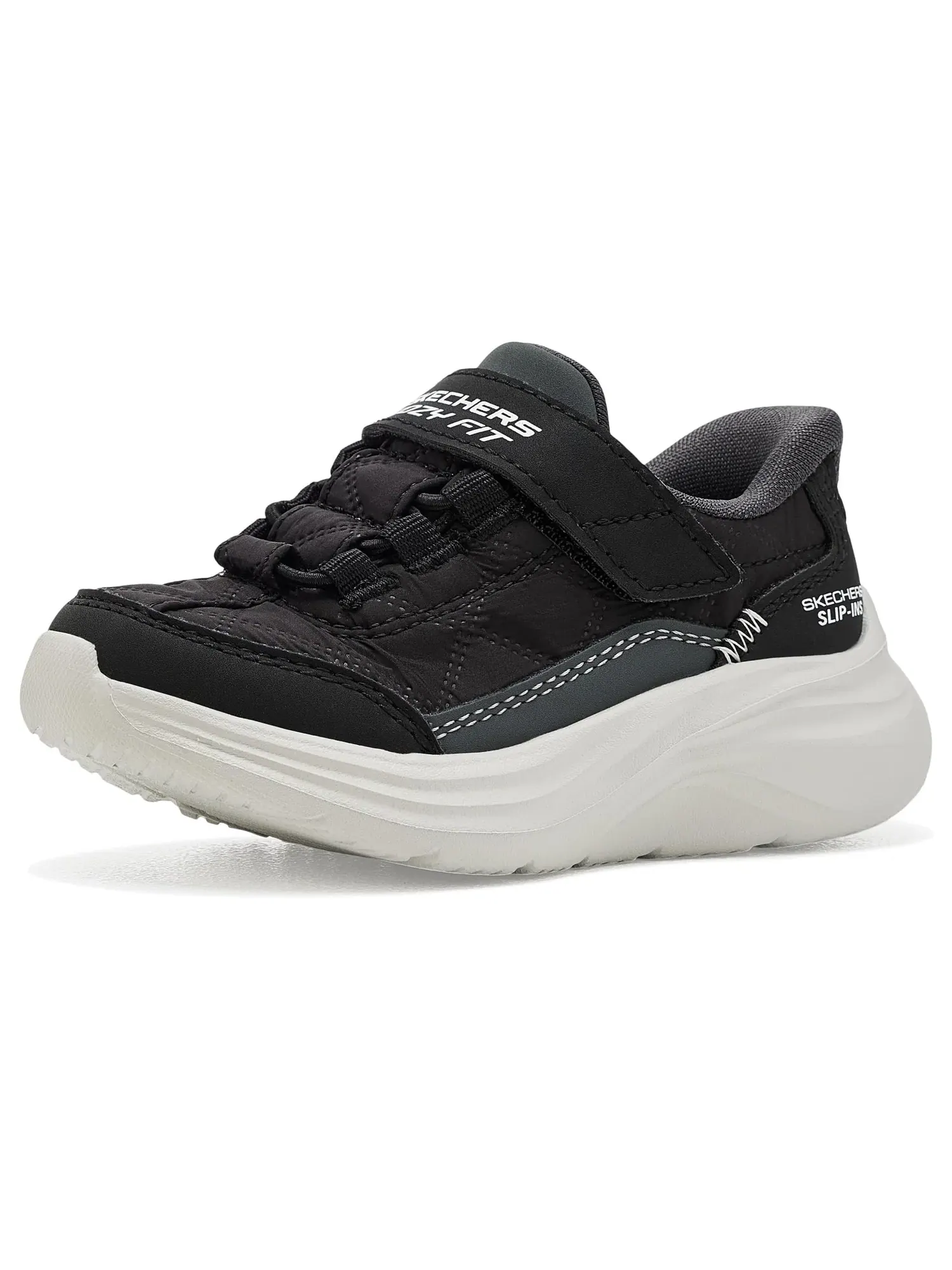 Кроссовки Hands-Free Slip-Ins-Comfy Sprints 404210N (для малышей) Skechers Kids — изображение 1 из 4, черный/белый
