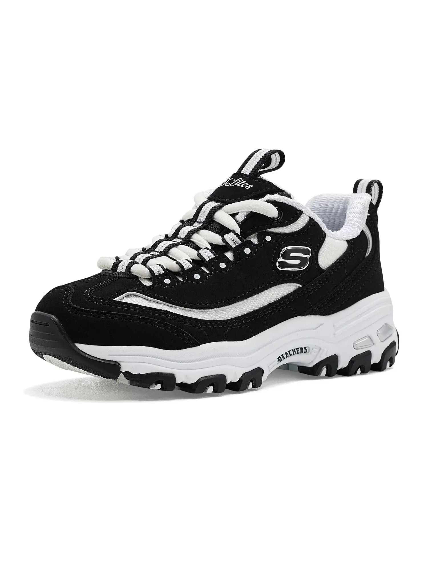 Кроссовки D'Lites 304155L (для маленьких и больших детей) Skechers Kids — изображение 1 из 4, черный/белый