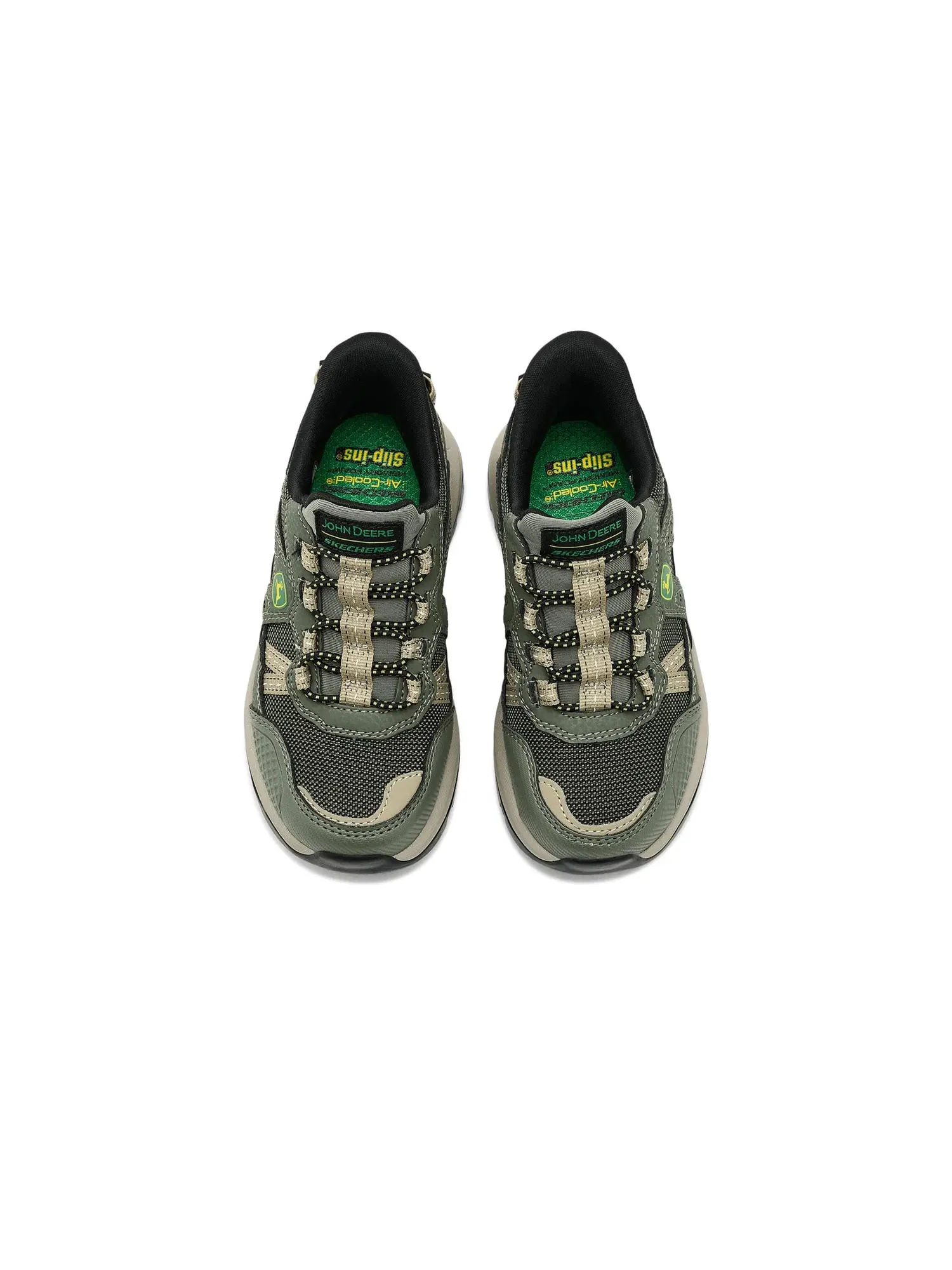 Кроссовки X John Deere-Hands Free Slip-Ins-Storm Blazer 407066L (для маленьких и больших детей) Skechers Kids, зеленый