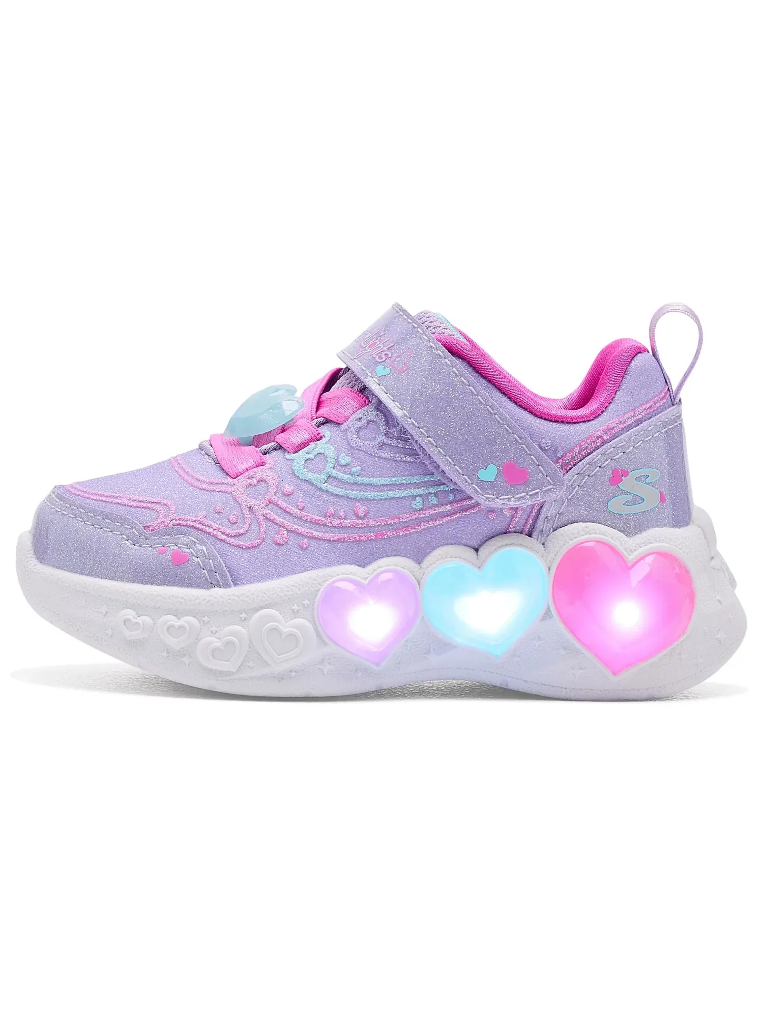 Кроссовки Enchanted Heart Lights 303266N (для малышей) Skechers Kids — изображение 4 из 4, мульти