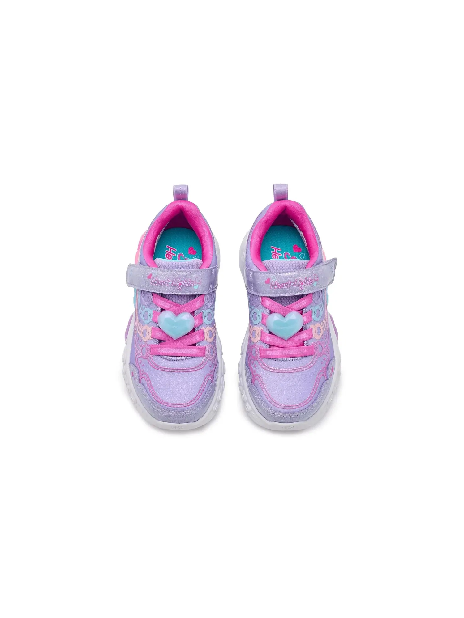 Кроссовки Enchanted Heart Lights 303266L (для маленьких и больших детей) Skechers Kids — изображение 2 из 4, мульти