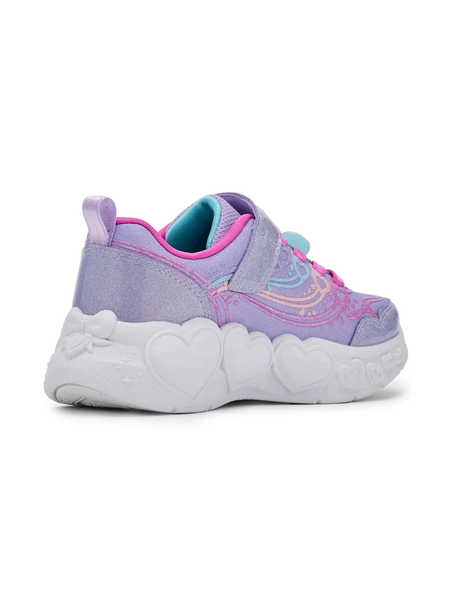 Кроссовки Enchanted Heart Lights 303266L (для маленьких и больших детей) Skechers Kids — изображение 3 из 4, мульти