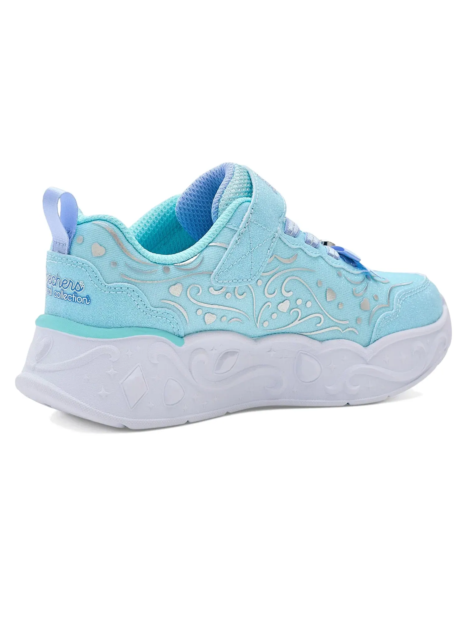 Кроссовки Lights-Princess Steps 303732L (для маленьких и больших детей) Skechers Kids — изображение 3 из 4, светлый синий