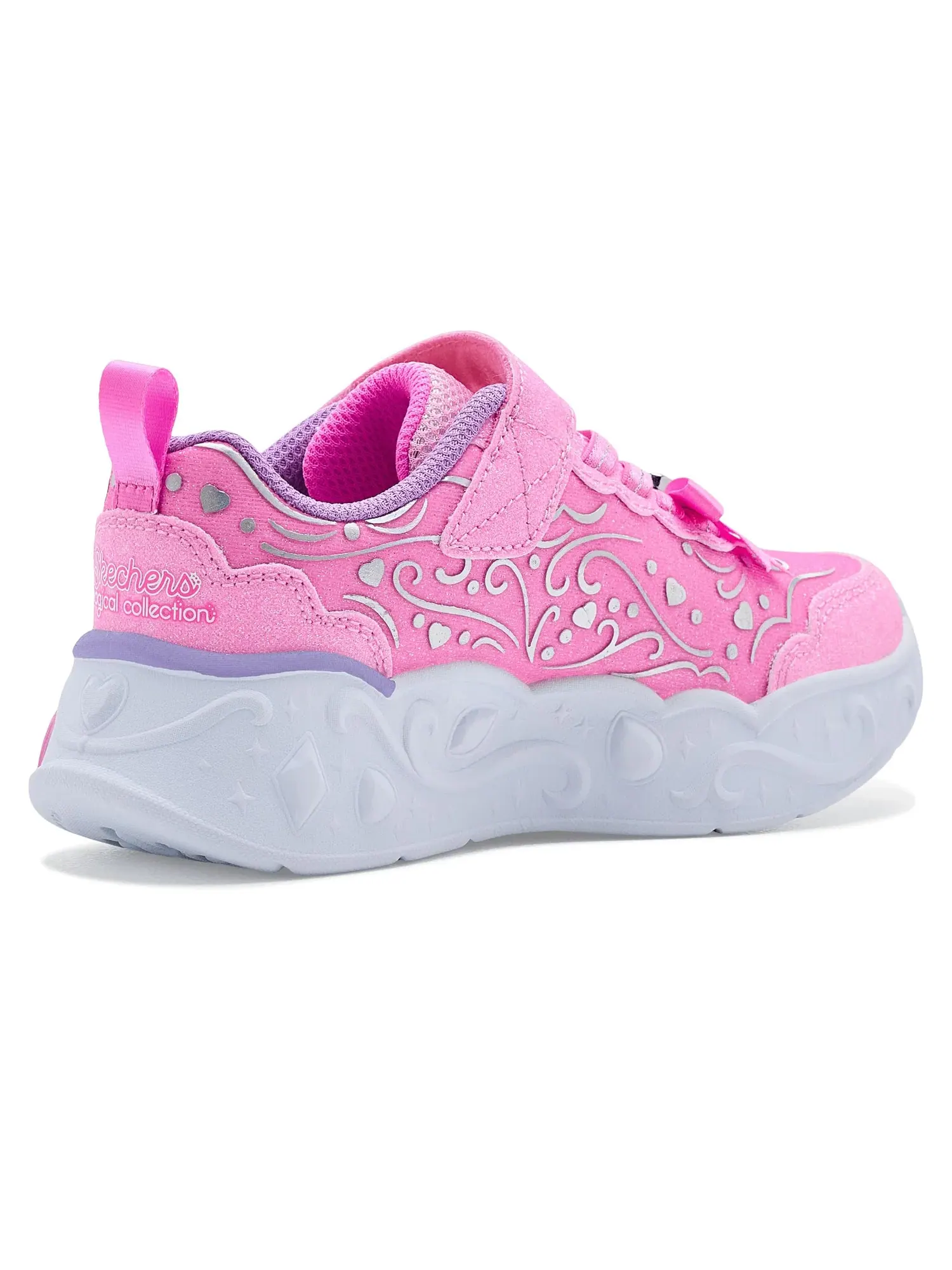 Кроссовки Lights-Princess Steps 303732L (для маленьких и больших детей) Skechers Kids — изображение 3 из 4, розовый