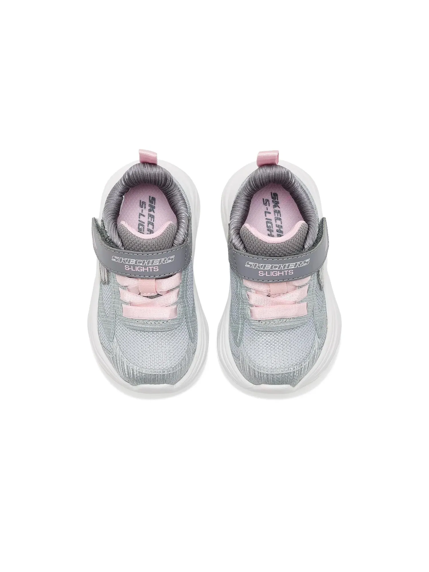 Кроссовки Sola Glow 2.0 - Dazzle Steps 303729N (для малышей) Skechers Kids — изображение 2 из 4, светлый серый/мульти