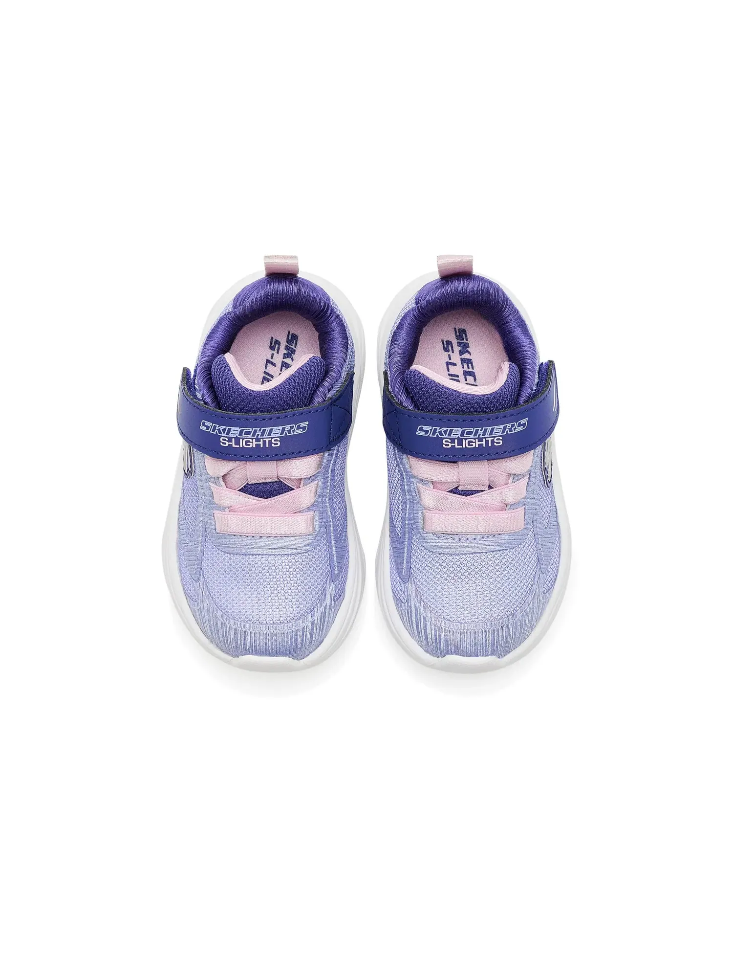 Кроссовки Sola Glow 2.0 - Dazzle Steps 303729N (для малышей) Skechers Kids — изображение 2 из 4, темно-синий/розовый