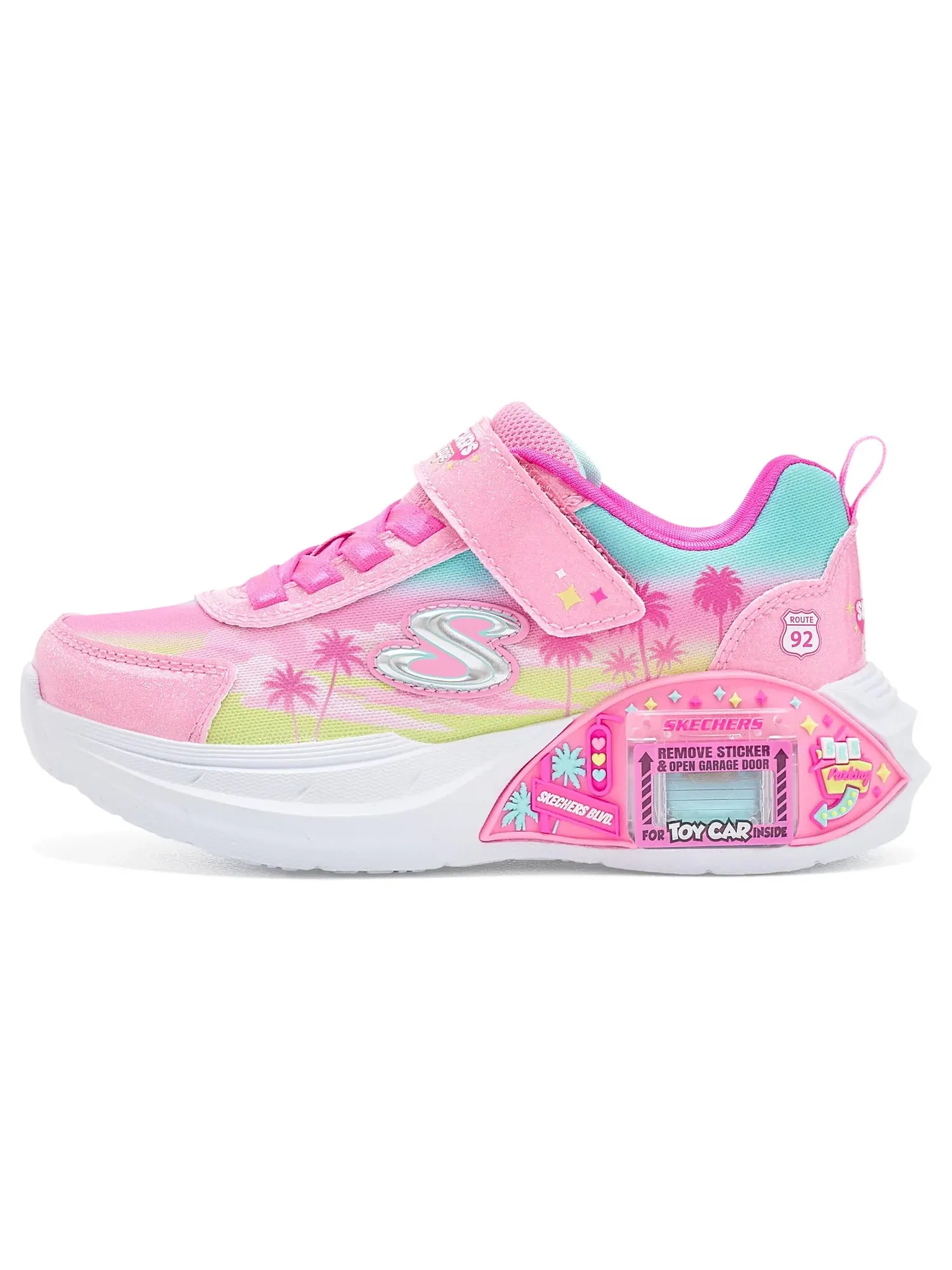 Кроссовки Garage 304351L (для маленьких и больших детей) Skechers Kids — изображение 4 из 4, розовый/мульти