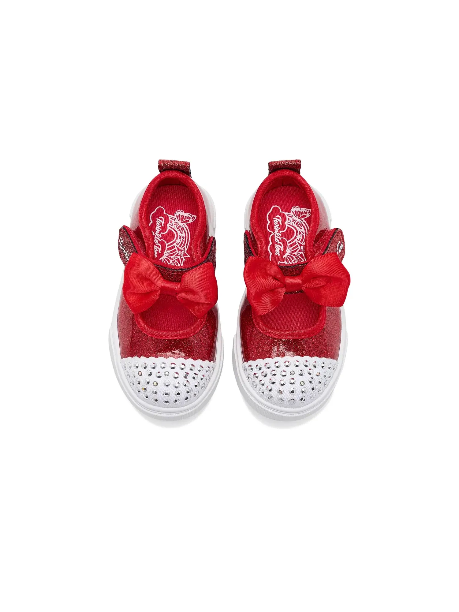 Кроссовки Twinkle Sparks - Precious Jane 314467N (для малышей) Skechers Kids — изображение 2 из 4, красный