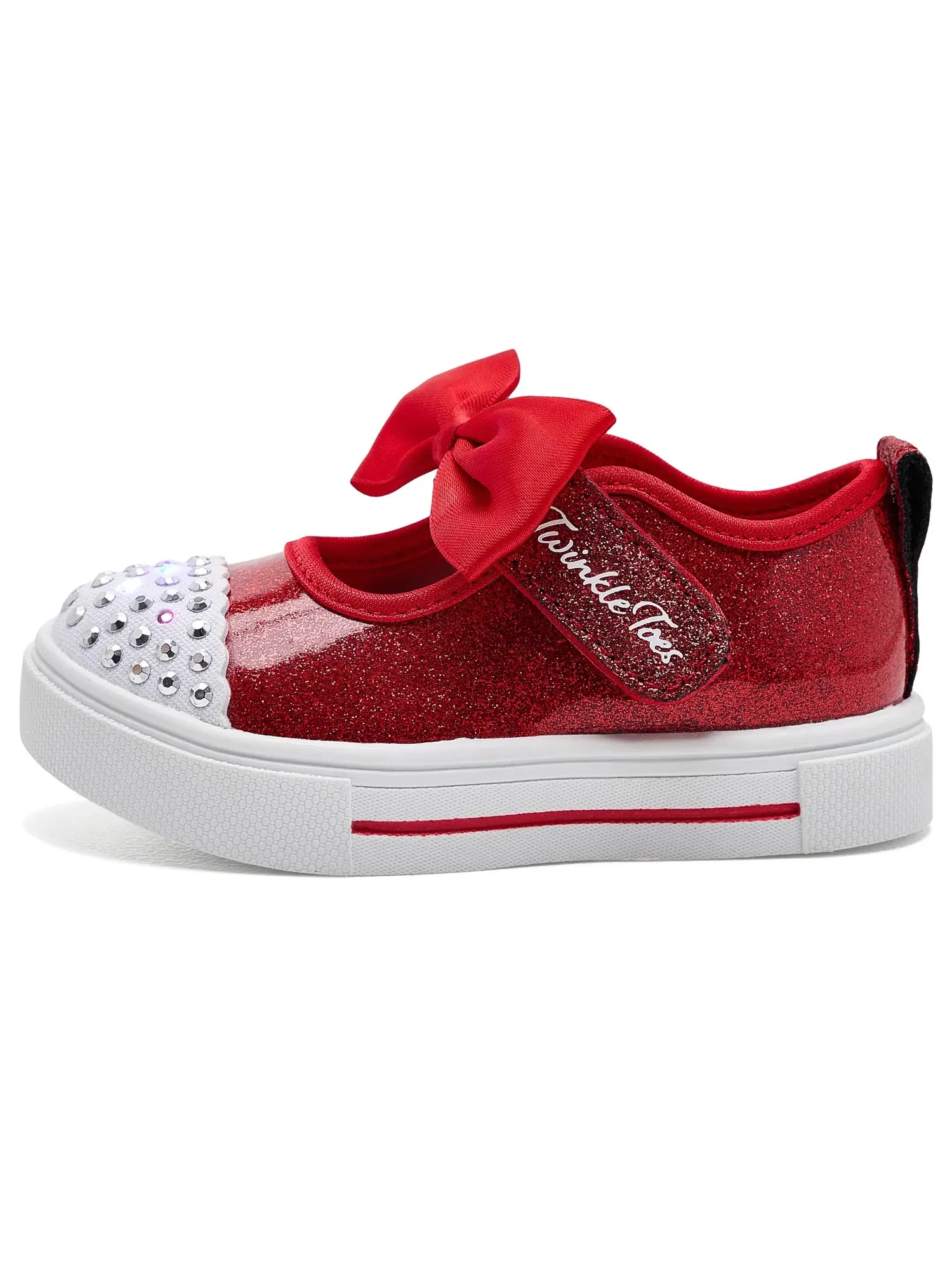 Кроссовки Twinkle Sparks - Precious Jane 314467N (для малышей) Skechers Kids — изображение 4 из 4, красный