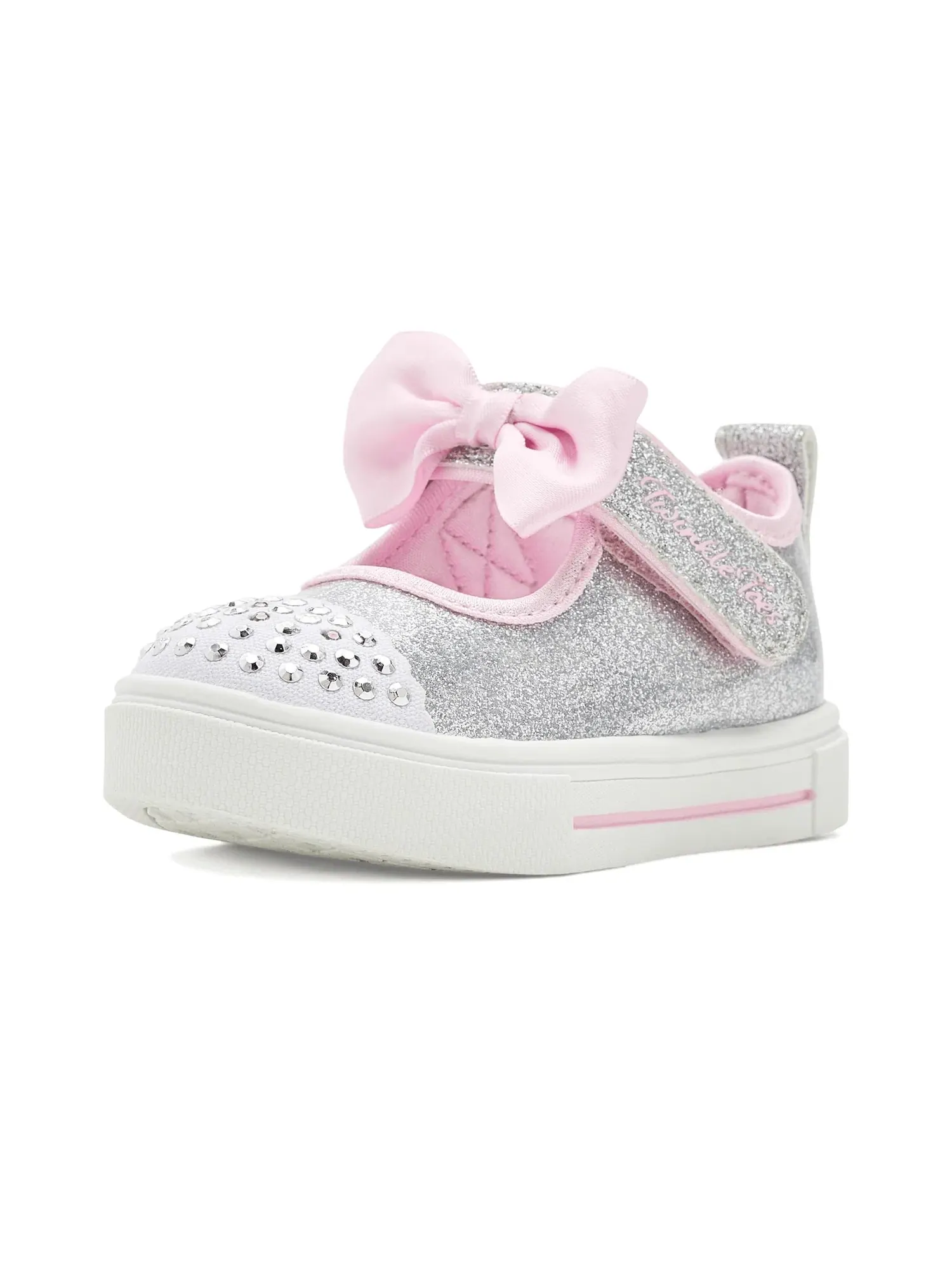 Кроссовки Twinkle Sparks - Precious Jane 314467N (для малышей) Skechers Kids — изображение 1 из 4, серебряный