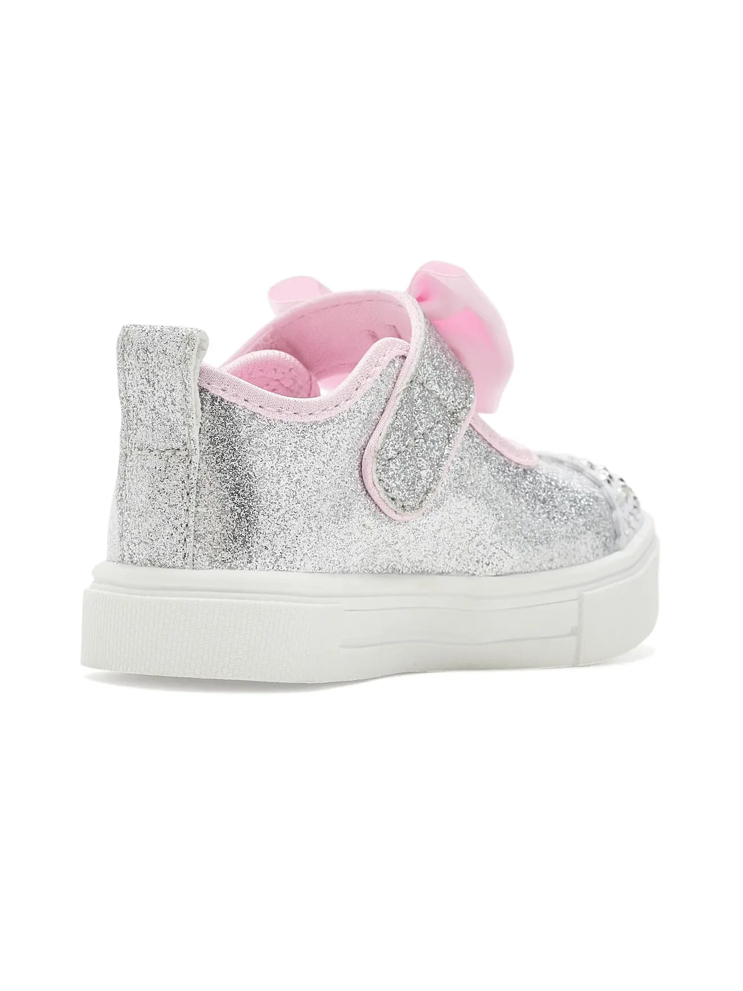 Кроссовки Twinkle Sparks - Precious Jane 314467N (для малышей) Skechers Kids — изображение 3 из 4, серебряный