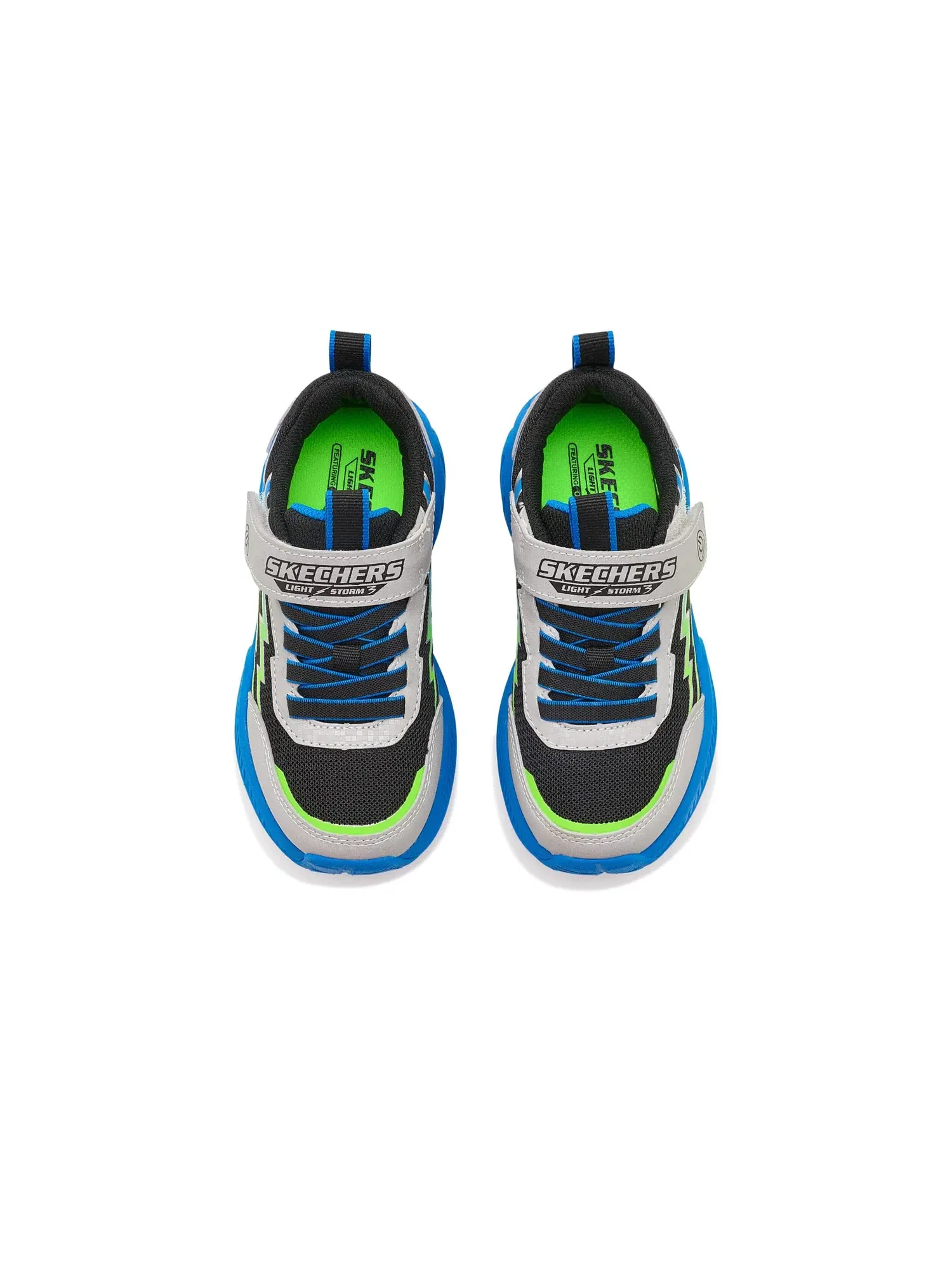 Кроссовки Light Storm 3 400152L (для маленьких и больших детей) Skechers Kids — изображение 2 из 4, серебристый/мульти