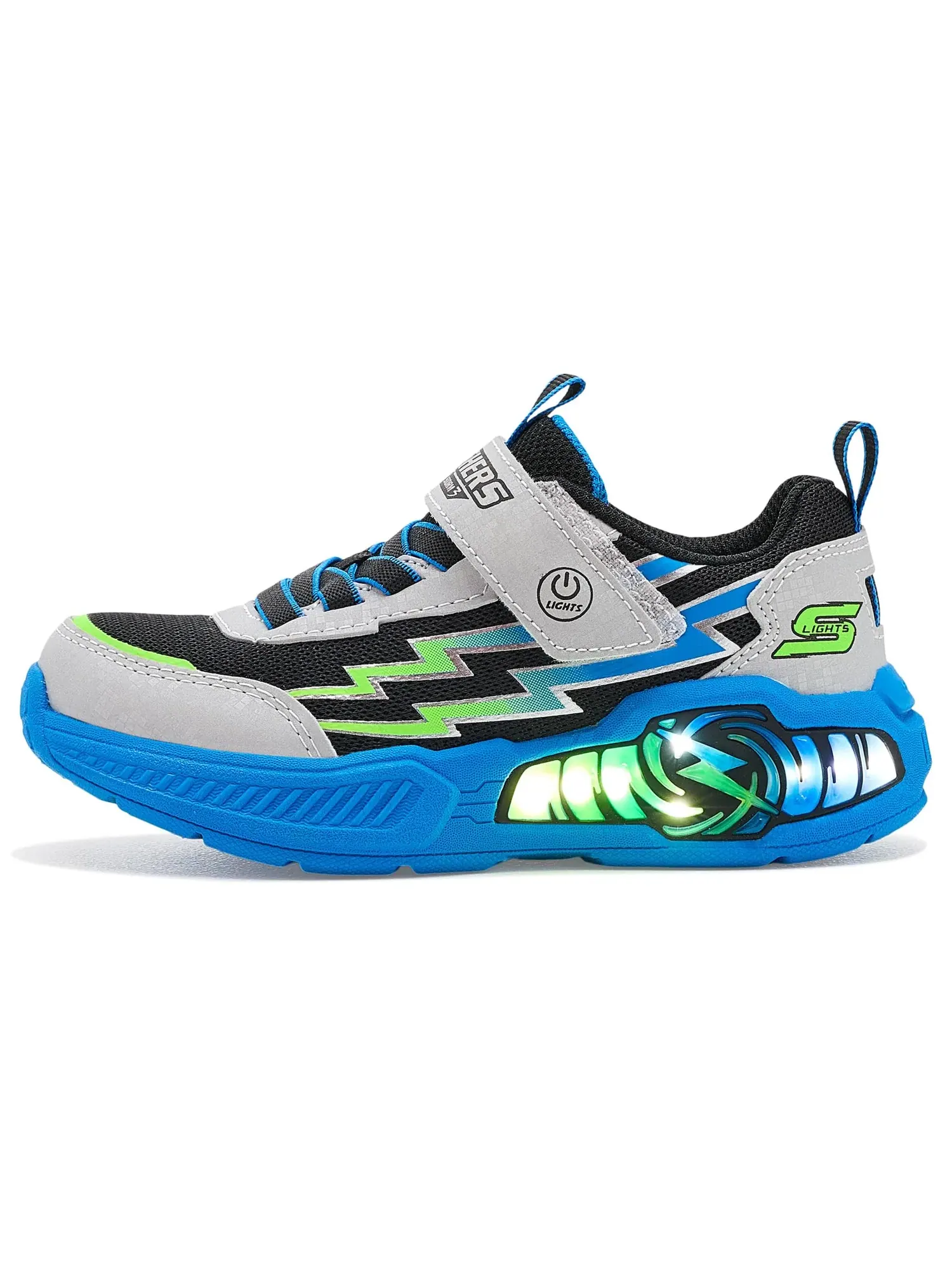 Кроссовки Light Storm 3 400152L (для маленьких и больших детей) Skechers Kids — изображение 4 из 4, серебристый/мульти