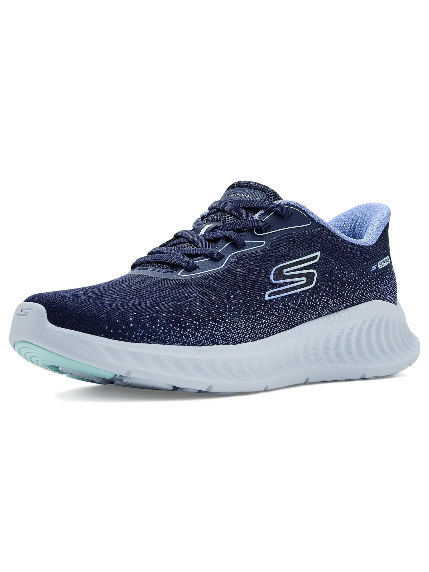 Кроссовки Slip-ins: Go Walk Now Parker Skechers Performance — изображение 1 из 4, темно-синий