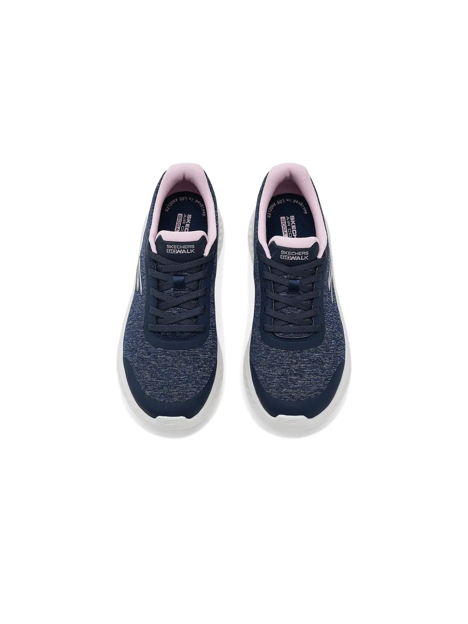 Кроссовки Go Walk Now Heather Skechers Performance — изображение 2 из 4, темно-синий/розовый