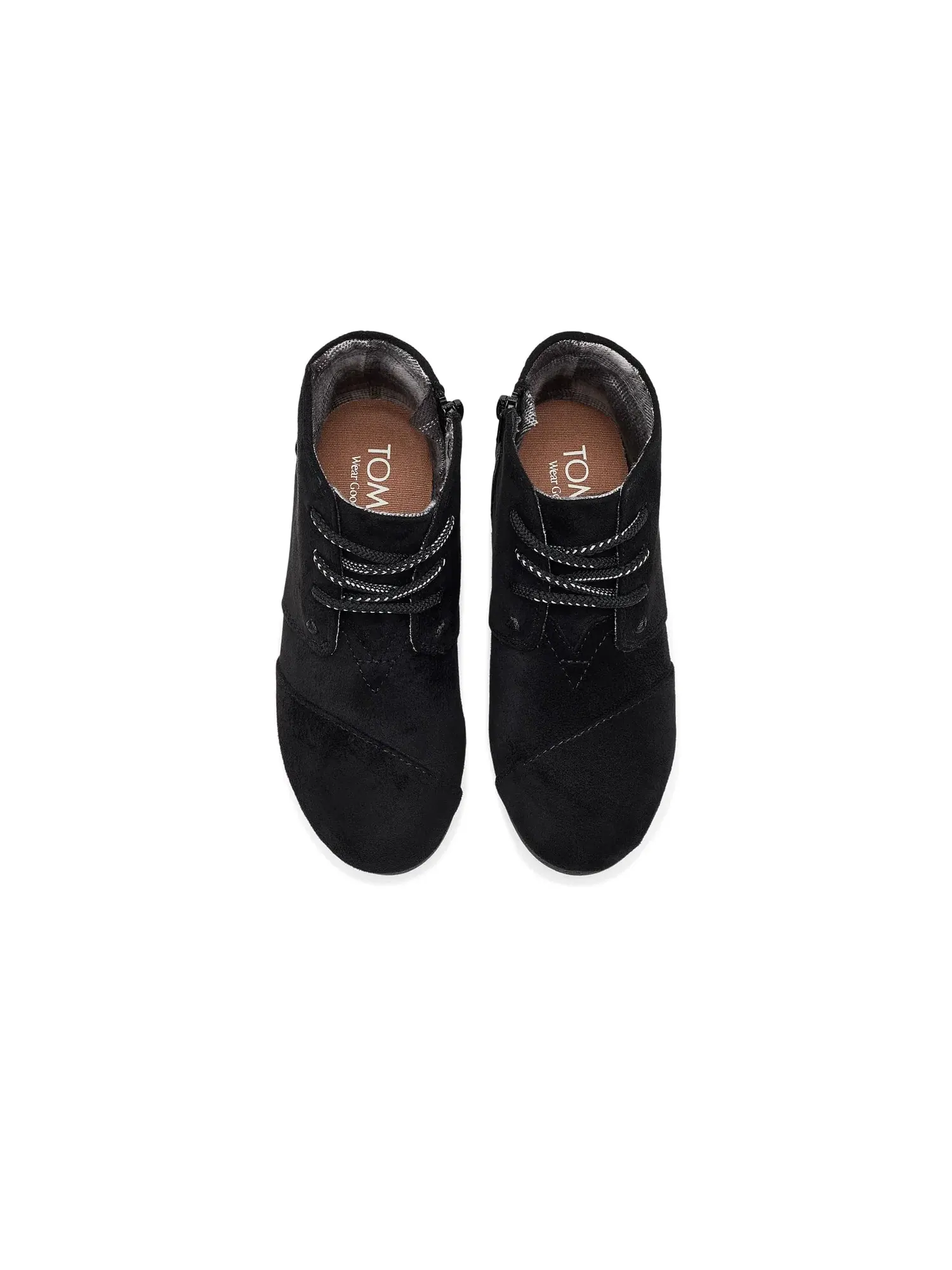 Ботинки Desert Wedge (для маленьких и больших детей) Toms Kids — изображение 2 из 4, черный
