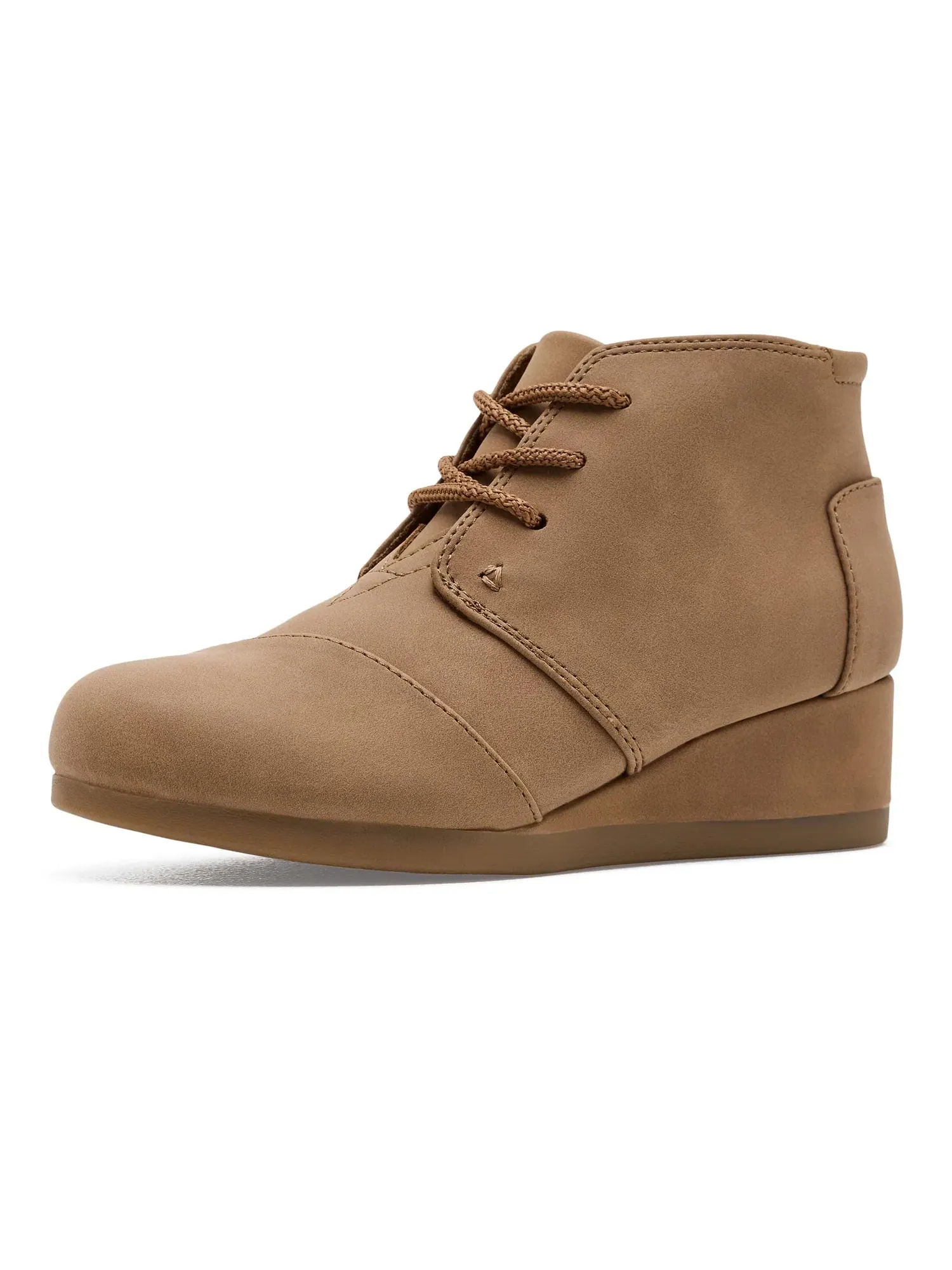 Ботинки Desert Wedge (для маленьких и больших детей) Toms Kids — изображение 1 из 4, коричневый
