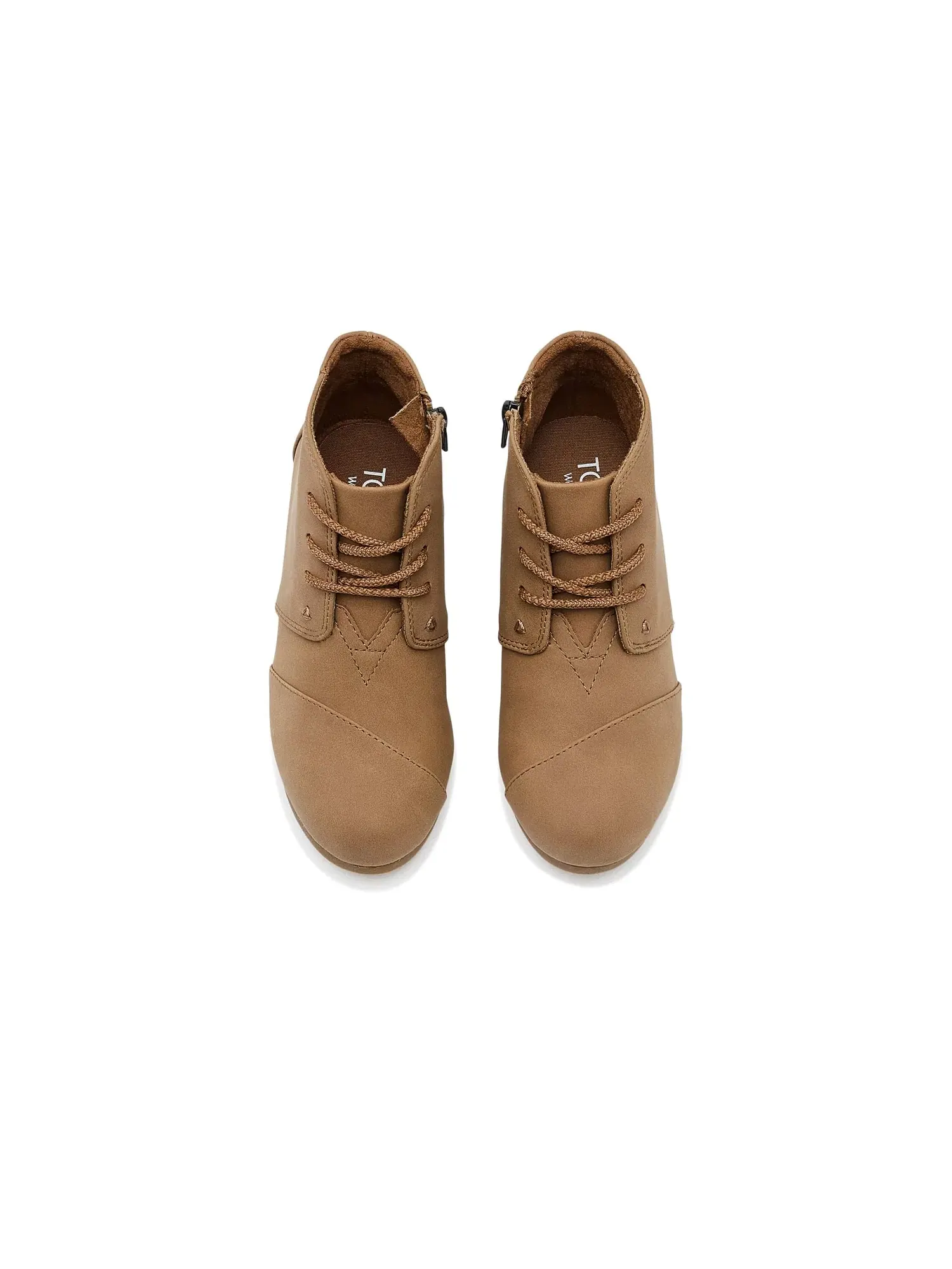 Ботинки Desert Wedge (для маленьких и больших детей) Toms Kids — изображение 2 из 4, коричневый