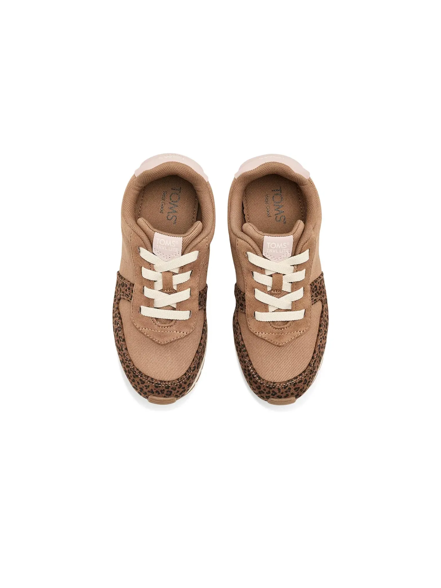 Кроссовки TRVL Lite Retro (для маленьких и больших детей) Toms Kids — изображение 2 из 4, светлый/коричневый