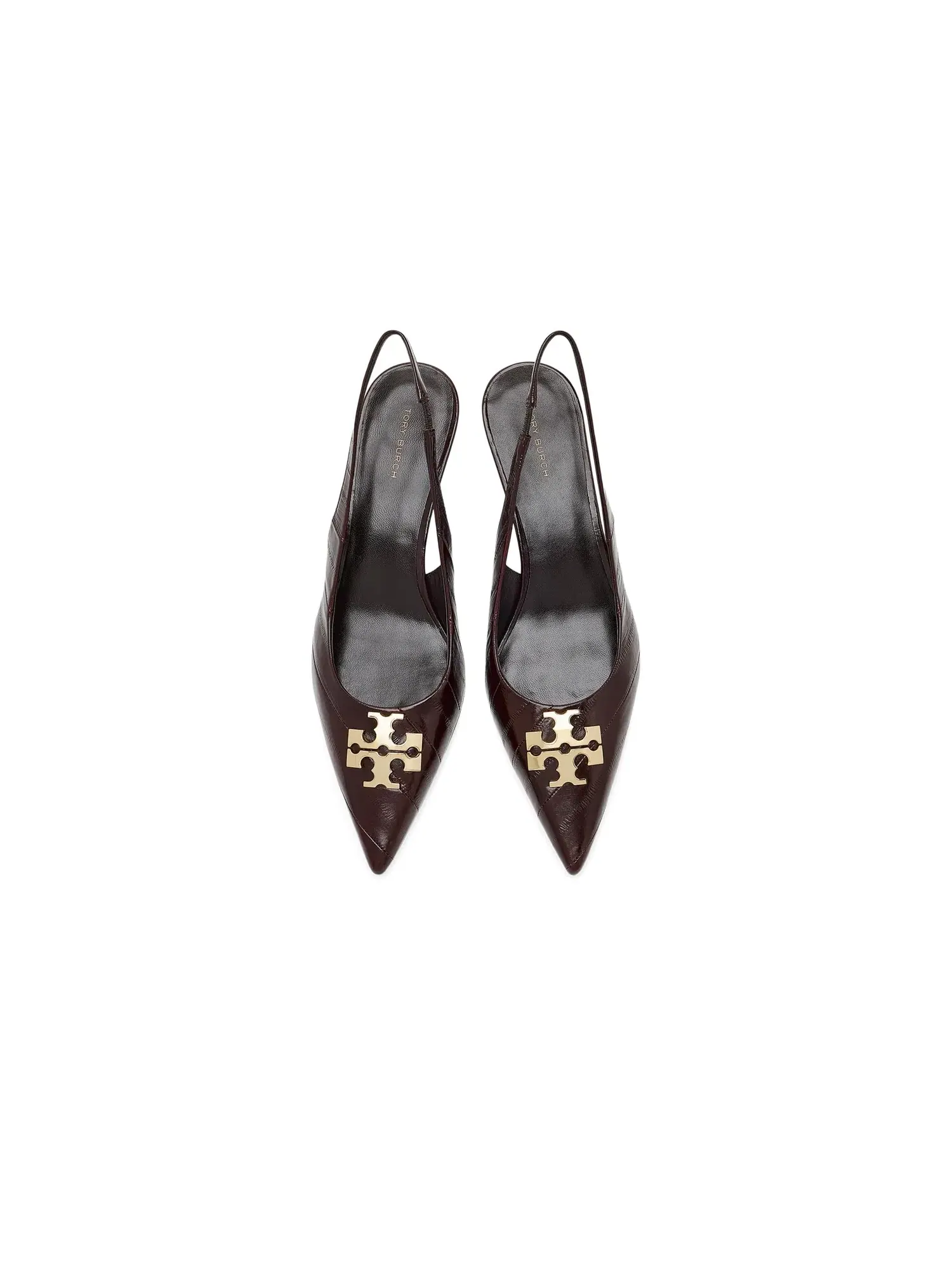 Туфли-слингбэки Charlie Slingback 45mm Tory Burch — изображение 2 из 4, темный коричневый