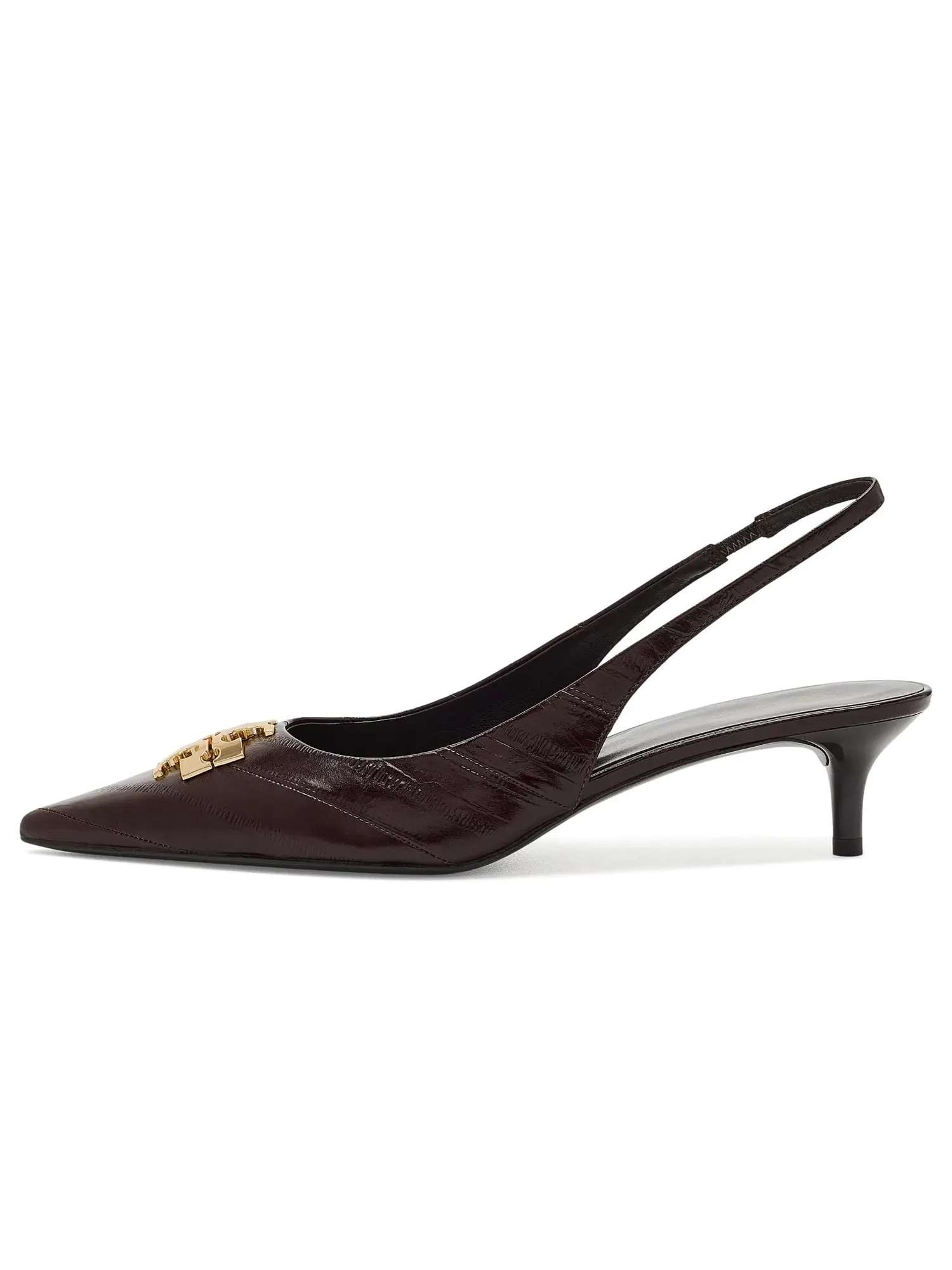 Туфли-слингбэки Charlie Slingback 45mm Tory Burch — изображение 4 из 4, темный коричневый
