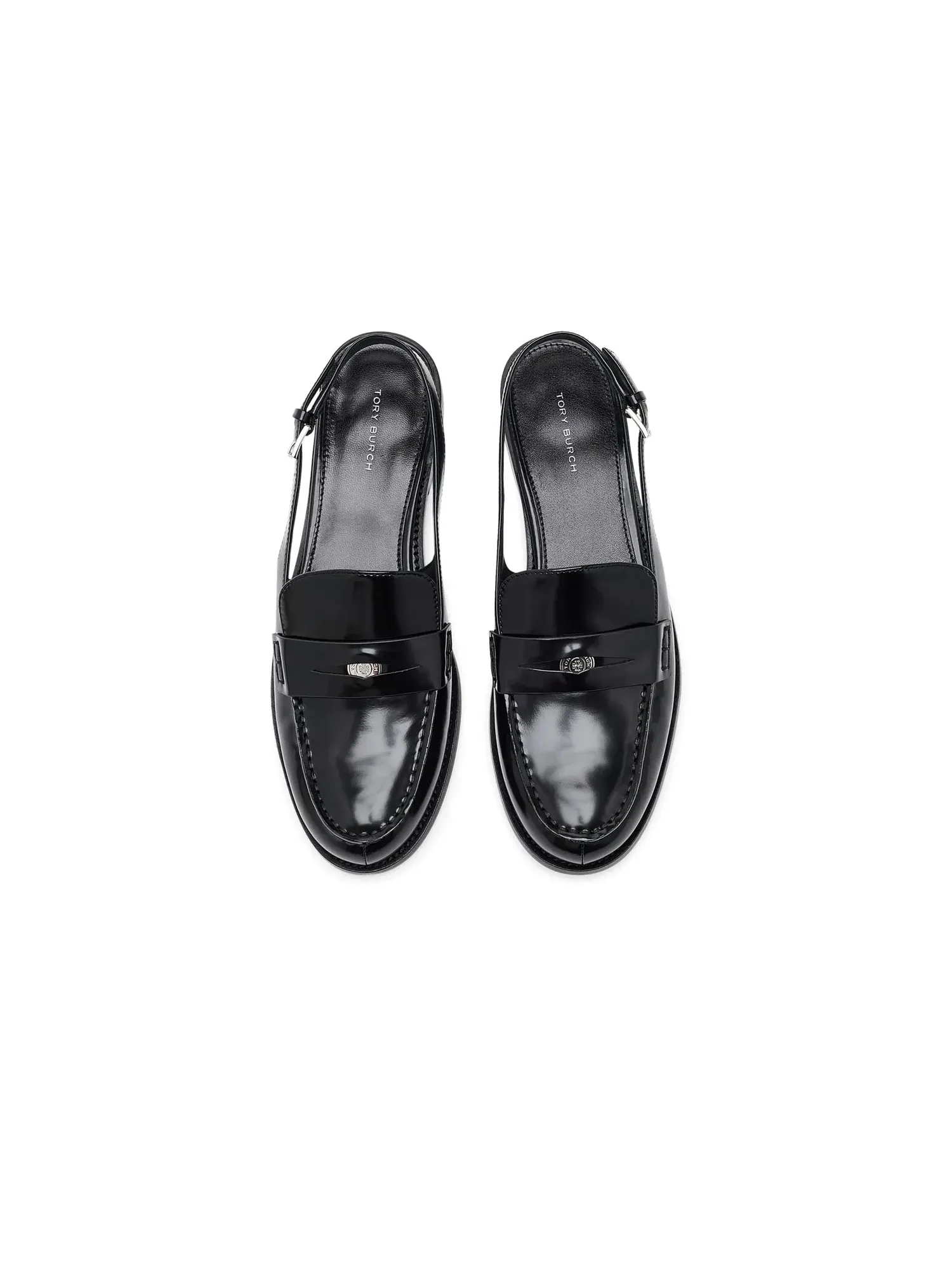 Лоферы Classic Penny Slingback Tory Burch — изображение 2 из 4, черный