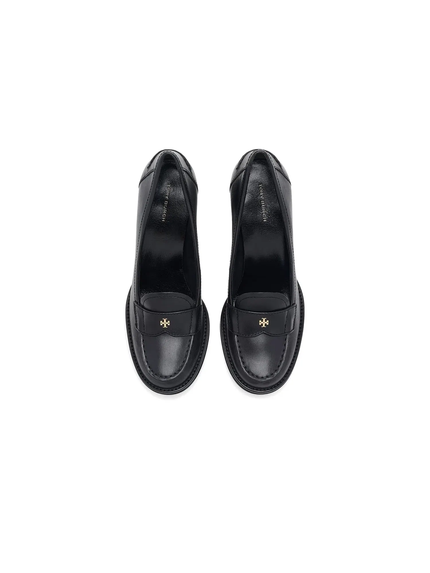 Винтажные лоферы на каблуке 85 мм Tory Burch — изображение 2 из 4, черный