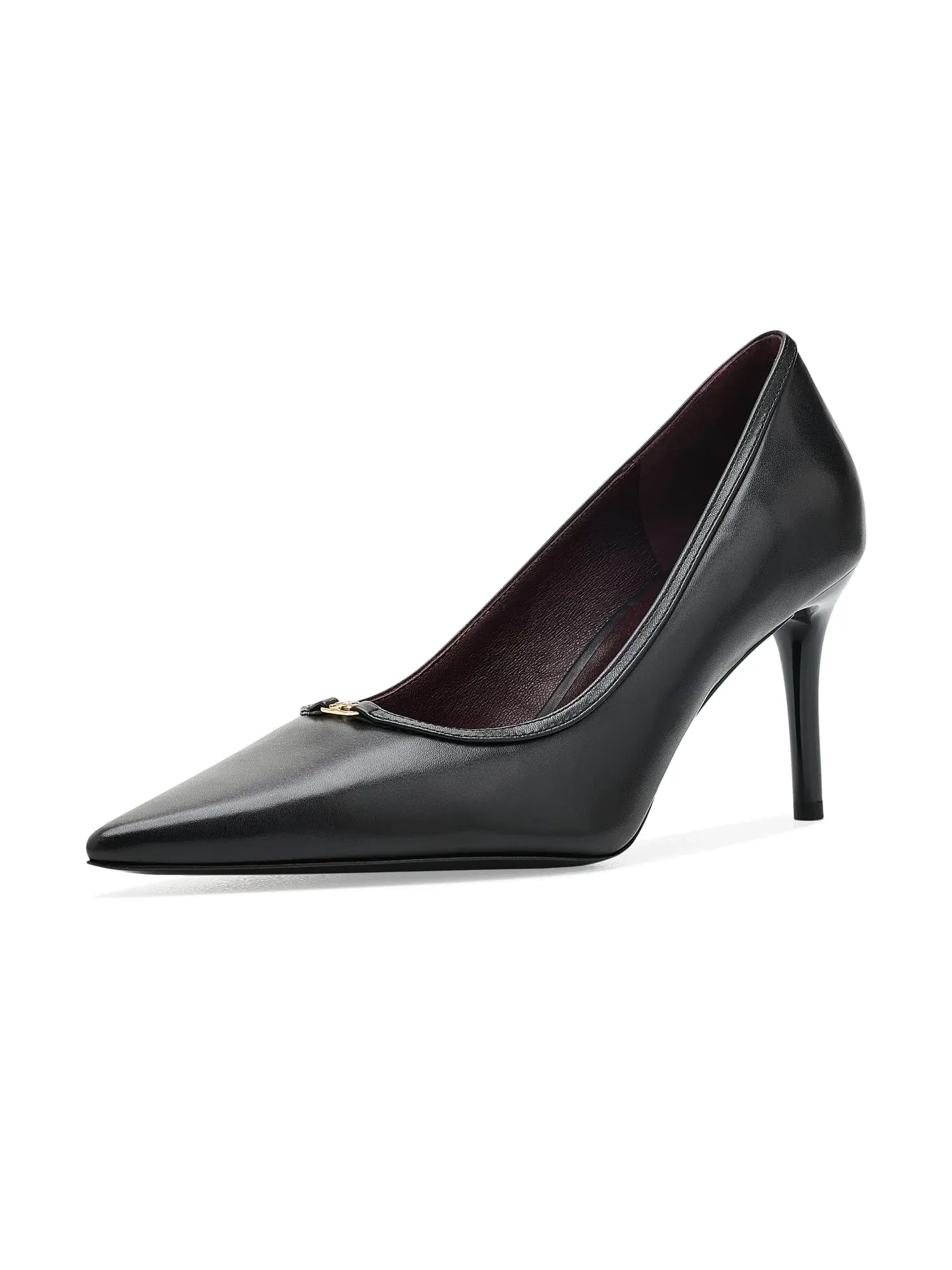 Туфли Double T Buckle Pumps 80mm Tory Burch — изображение 1 из 4, черный/черный