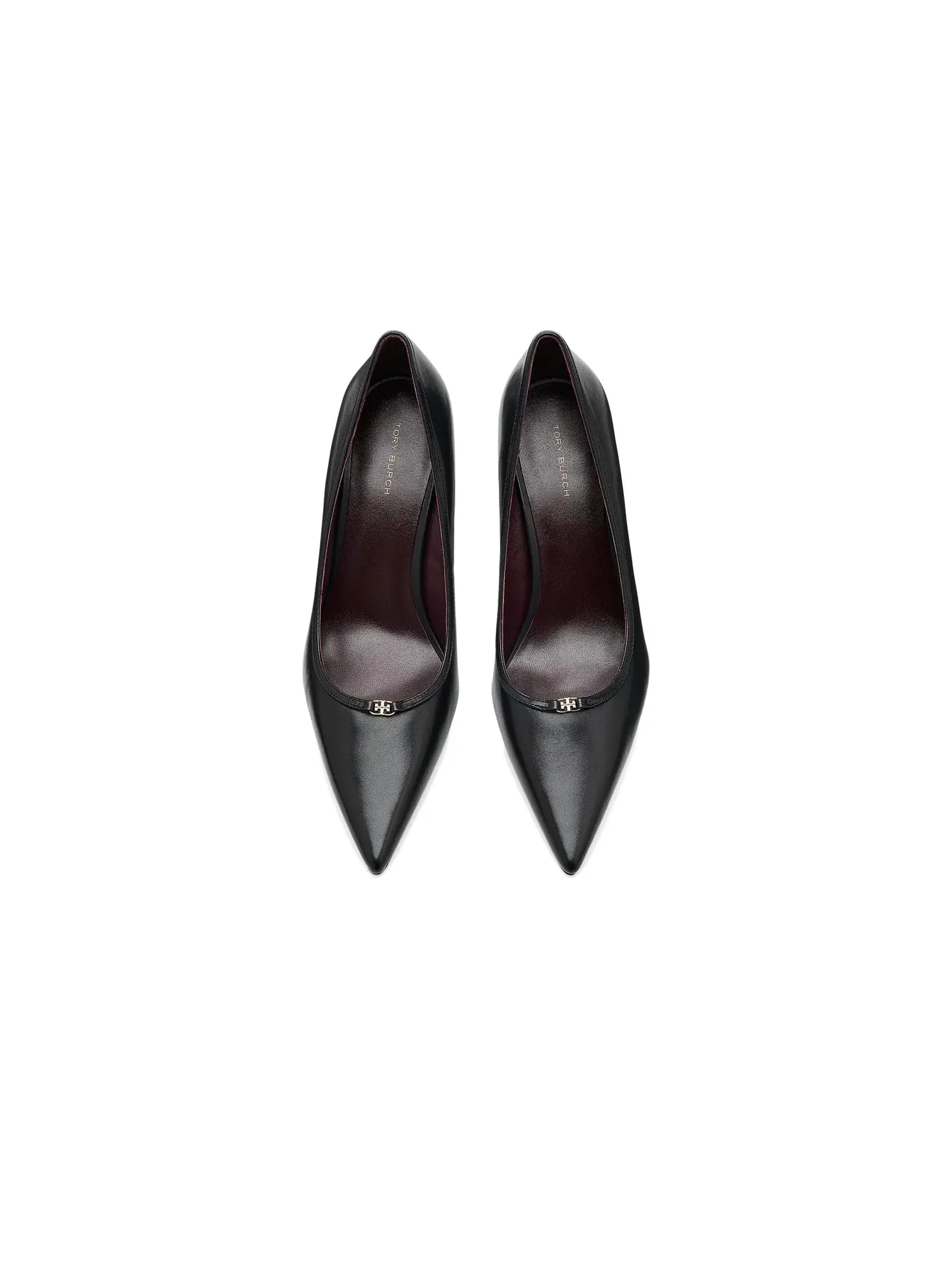 Туфли Double T Buckle Pumps 80mm Tory Burch — изображение 2 из 4, черный/черный