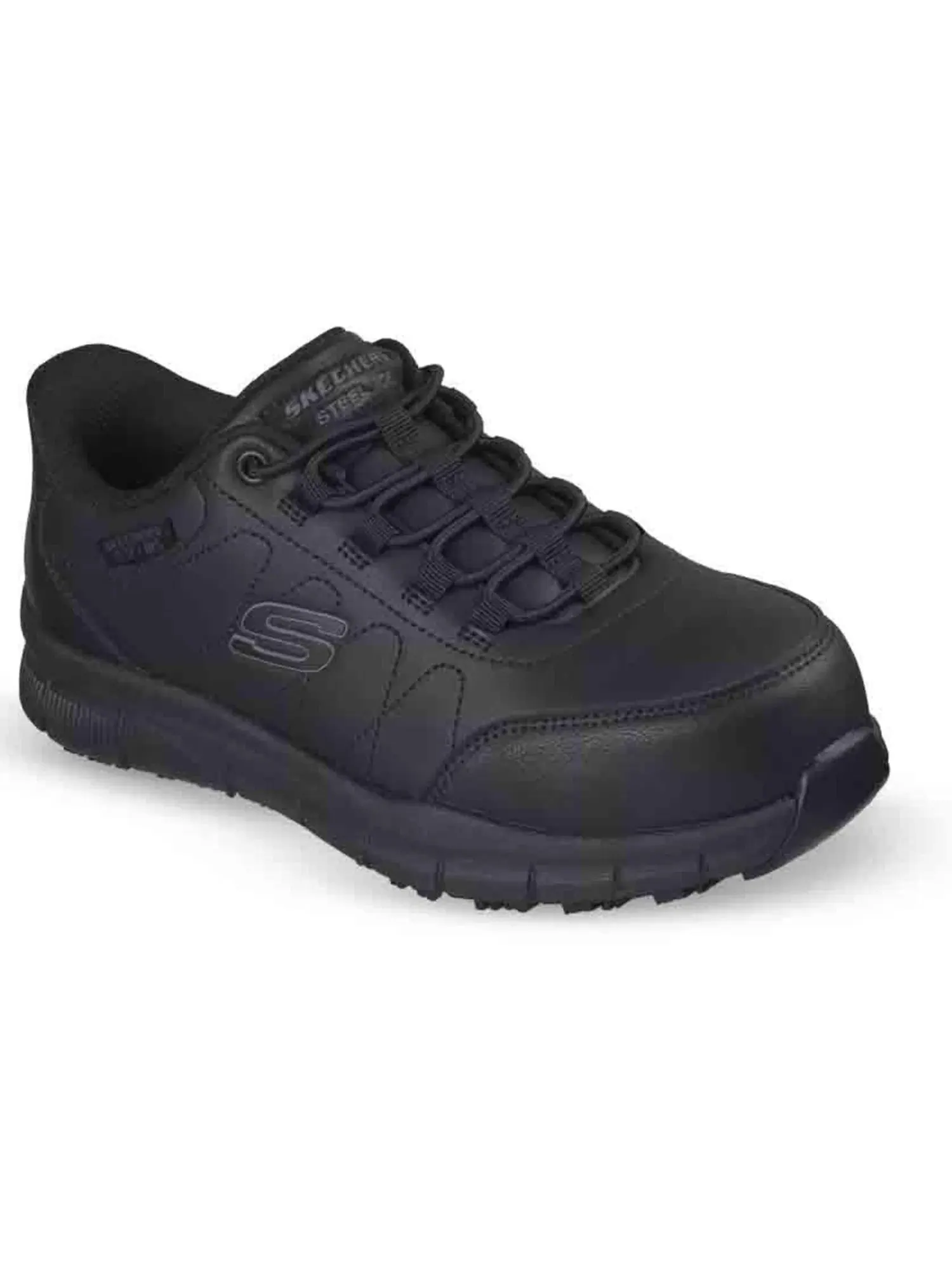Кроссовки Nampa Alloy Safety Toe Slip-On Skechers Work — изображение 1 из 4, черный