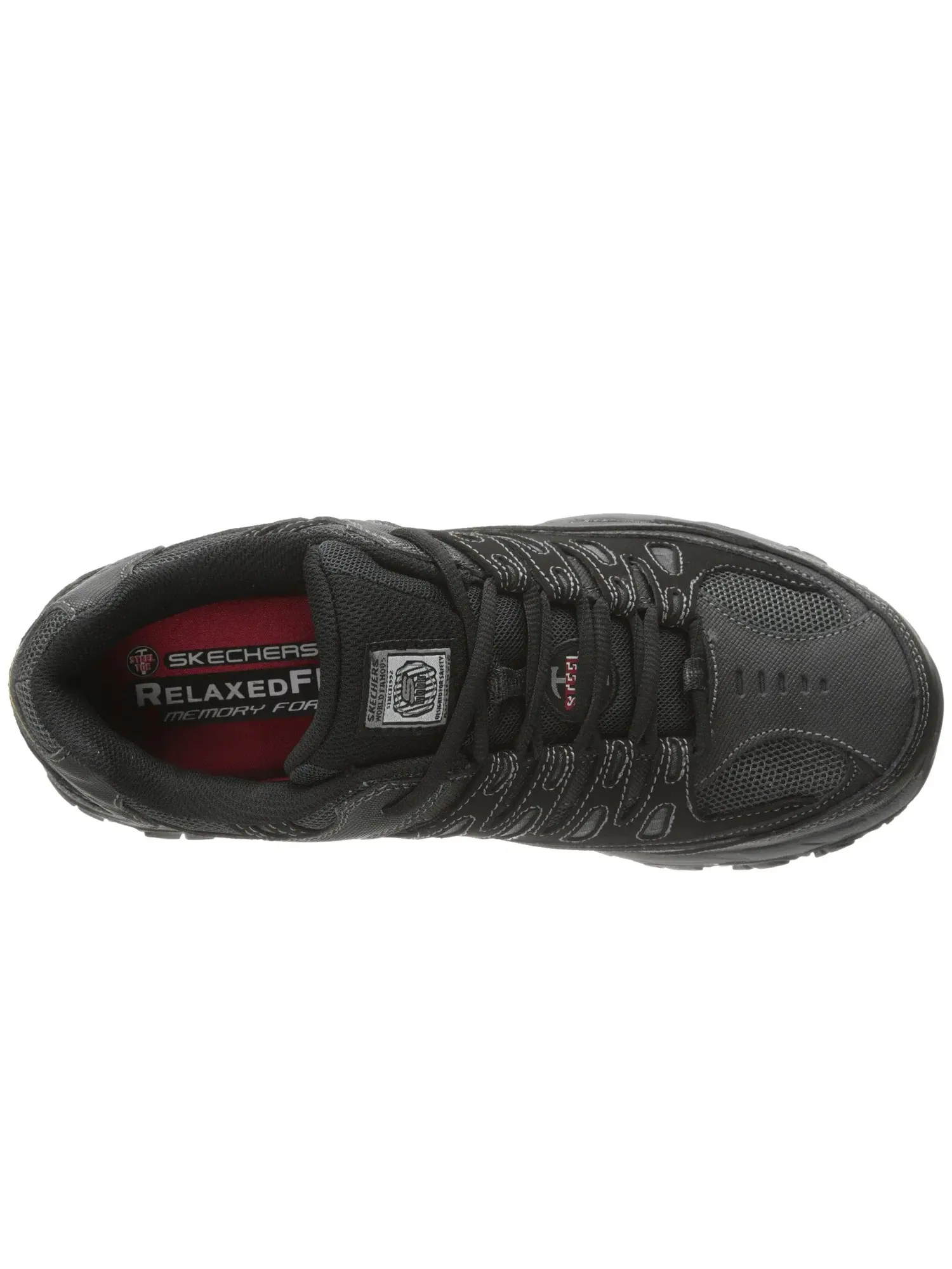 Кроссовки Cankton Skechers Work — изображение 2 из 4, черный/темно-серый