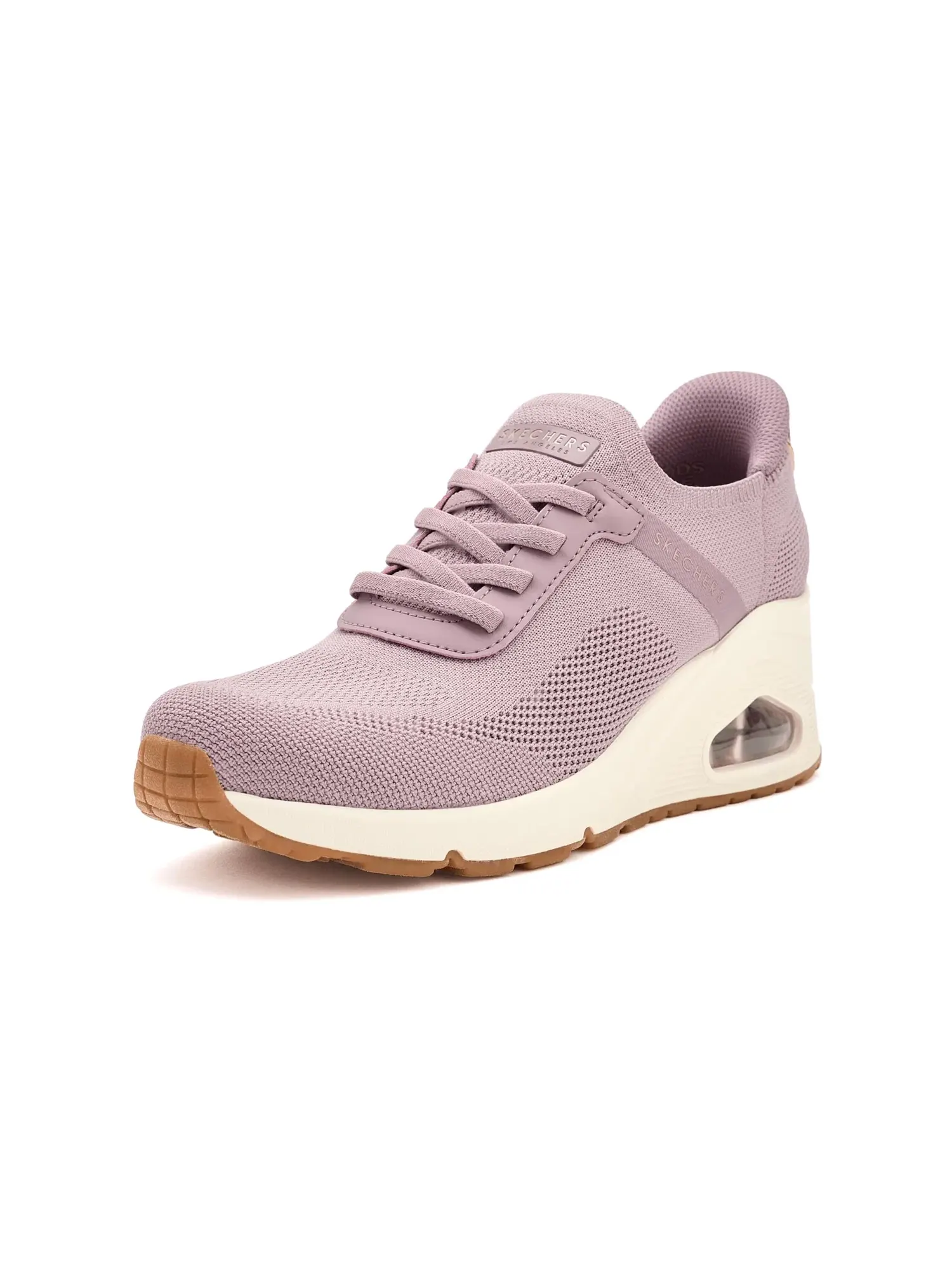 Кроссовки Uno Wedge - Slip N Knit Hands Free Slip-Ins Skechers — изображение 1 из 4, сирень