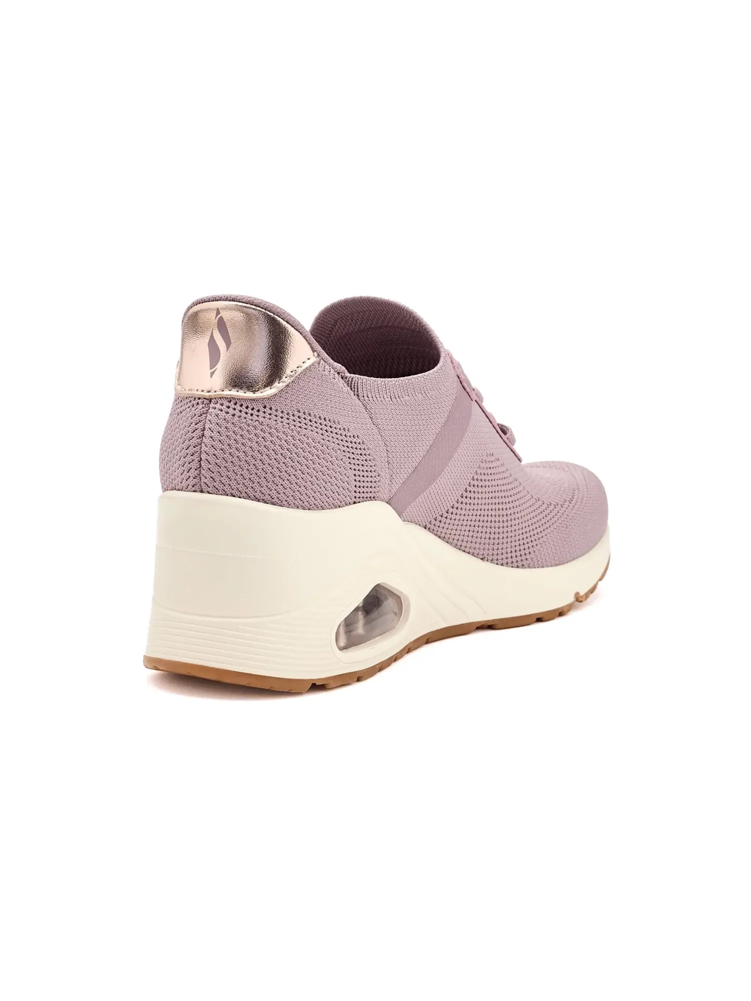 Кроссовки Uno Wedge - Slip N Knit Hands Free Slip-Ins Skechers — изображение 3 из 4, сирень
