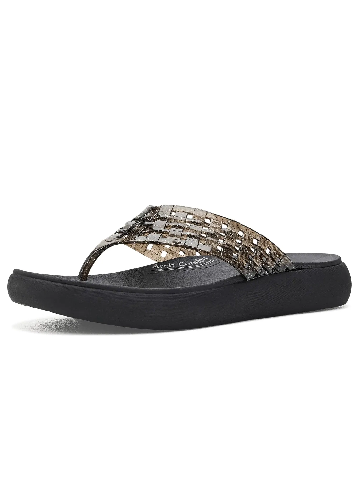 Сандалии Asana Luxe - Shimmer Days Skechers — изображение 1 из 4, черный
