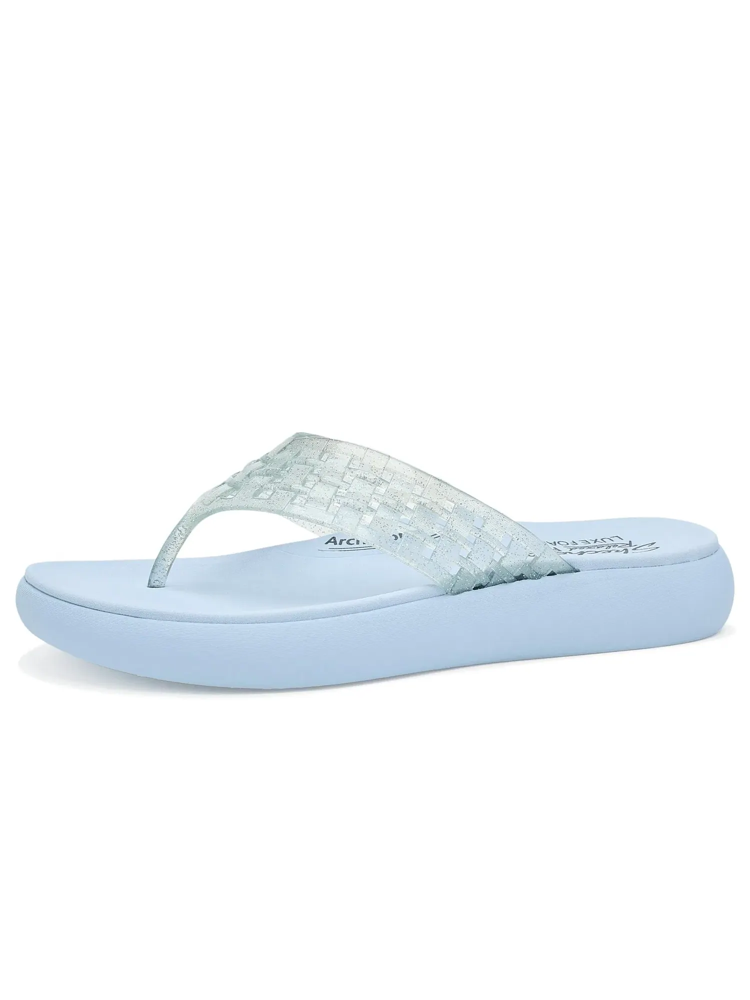 Сандалии Asana Luxe - Shimmer Days Skechers — изображение 1 из 4, светлый синий