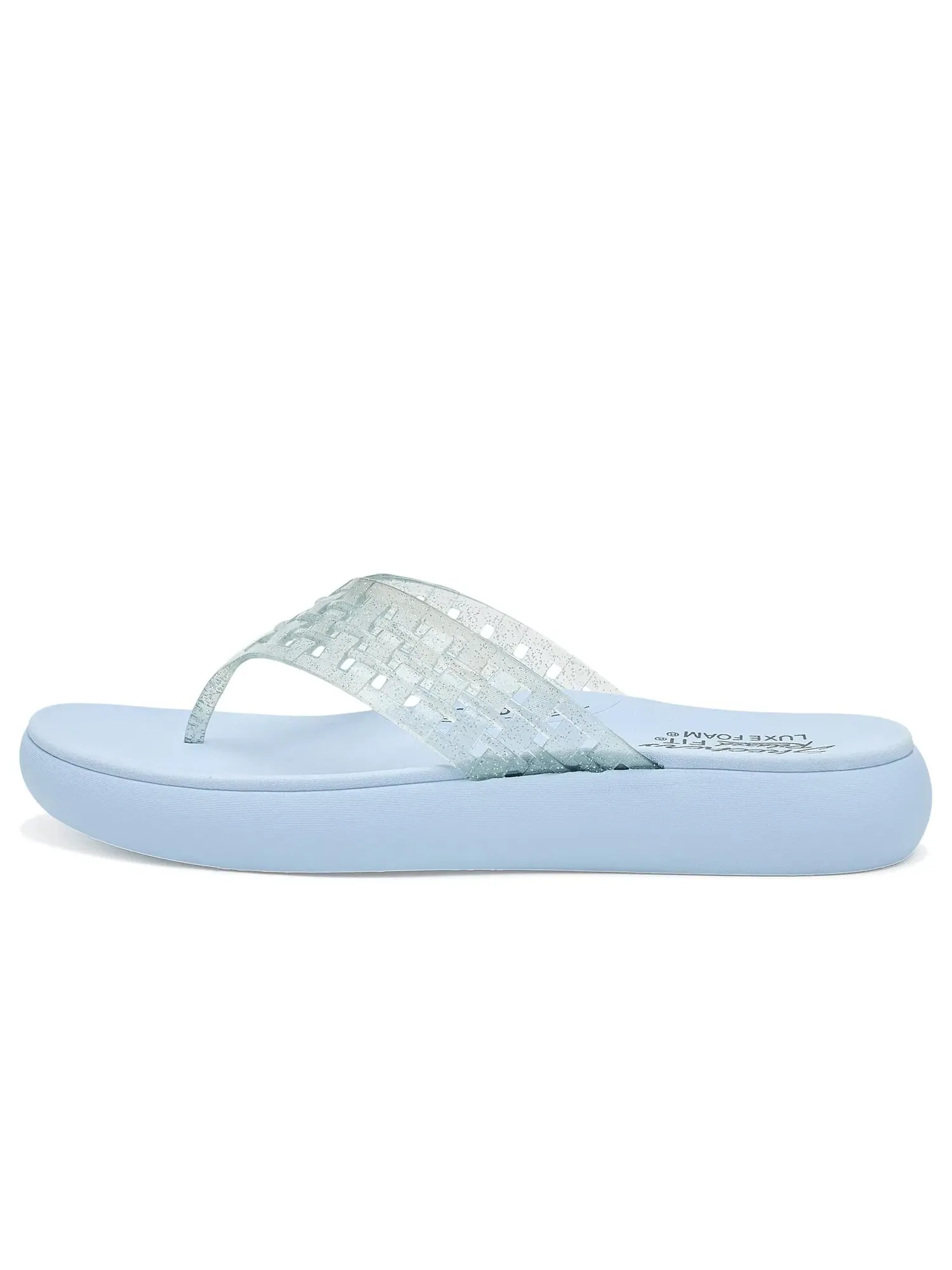 Сандалии Asana Luxe - Shimmer Days Skechers — изображение 3 из 4, светлый синий