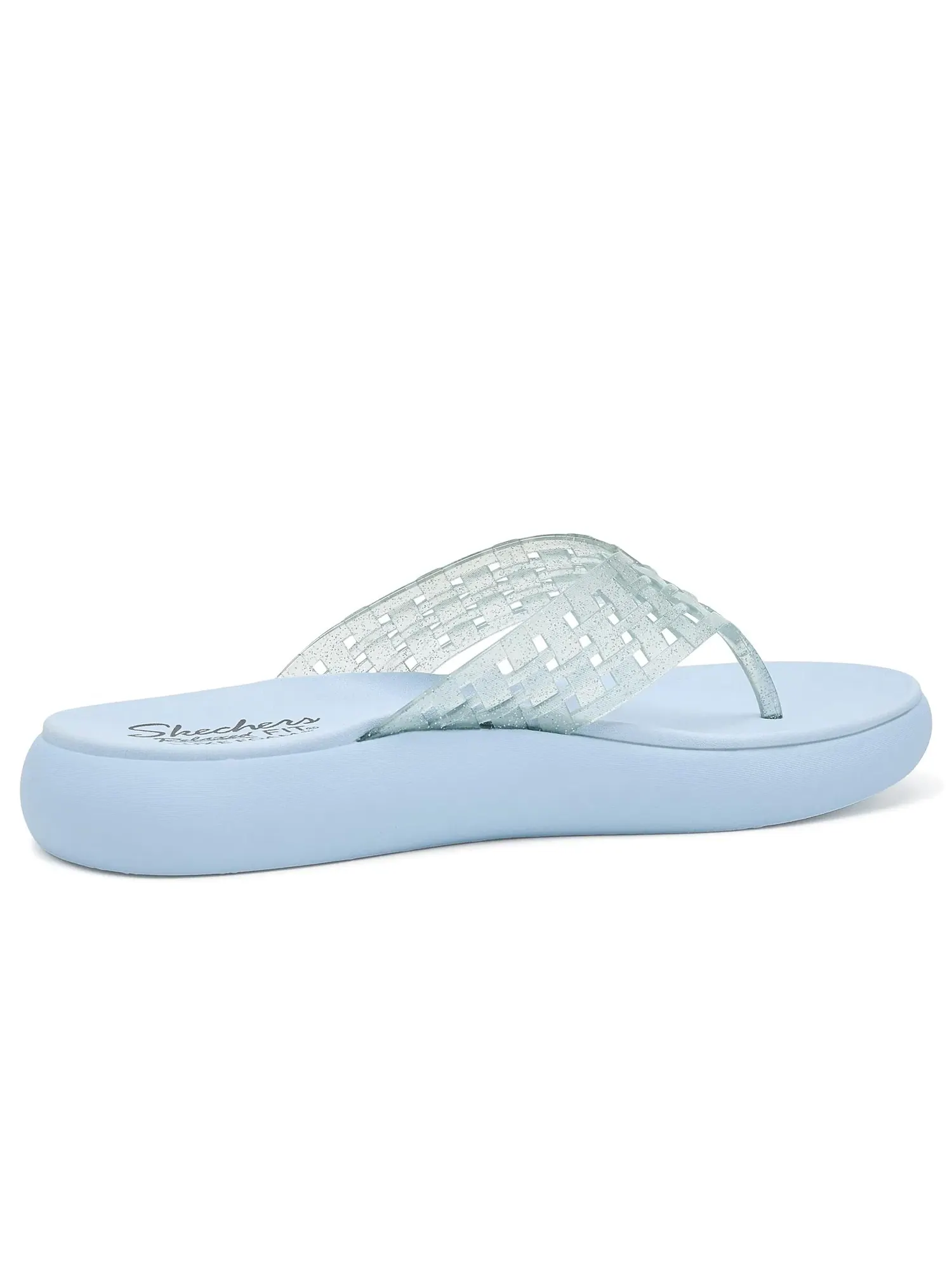 Сандалии Asana Luxe - Shimmer Days Skechers — изображение 4 из 4, светлый синий