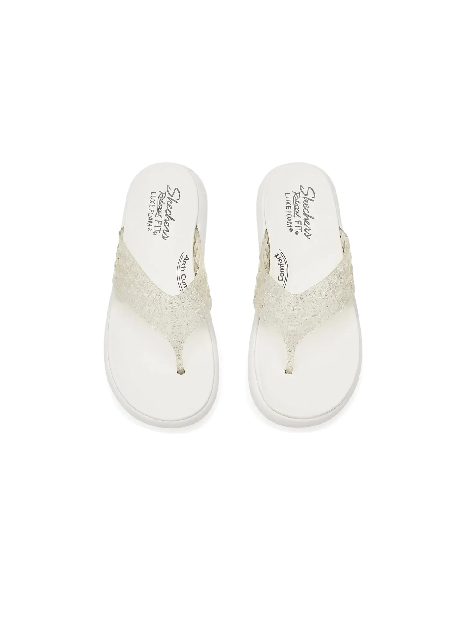 Сандалии Asana Luxe - Shimmer Days Skechers — изображение 2 из 4, прозрачный