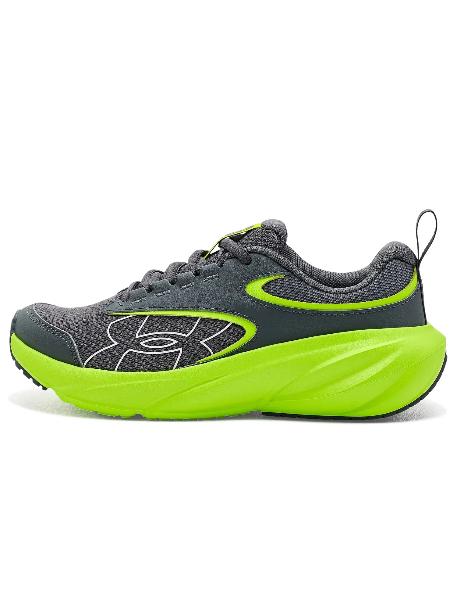 Кроссовки для бега Surge 5 для младших школьников (для детей постарше) Under Armour Kids — изображение 4 из 4, зеленый/белый