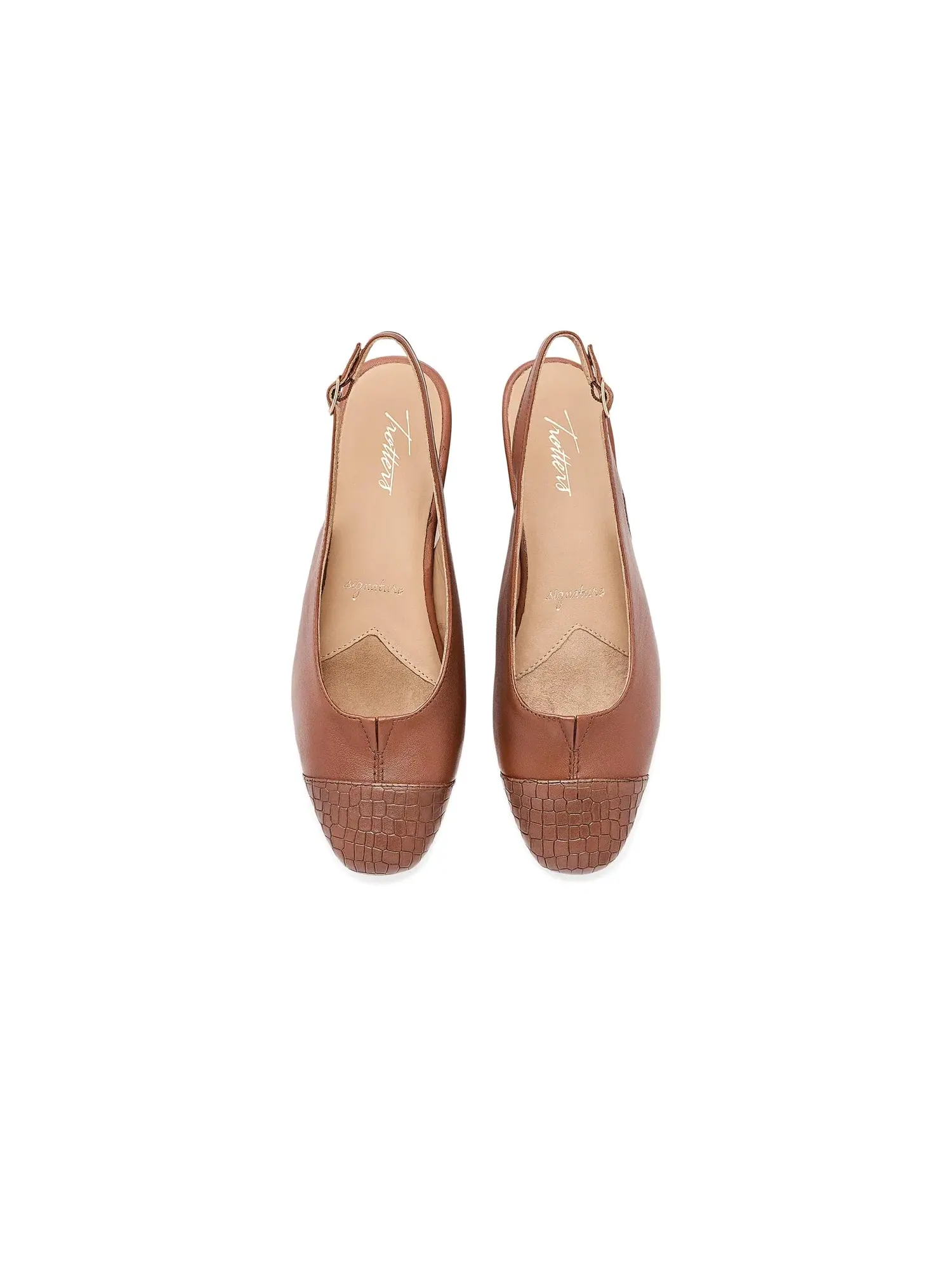 Туфли на каблуке-танкетке Dea Wedge Trotters — изображение 2 из 4, коньячный
