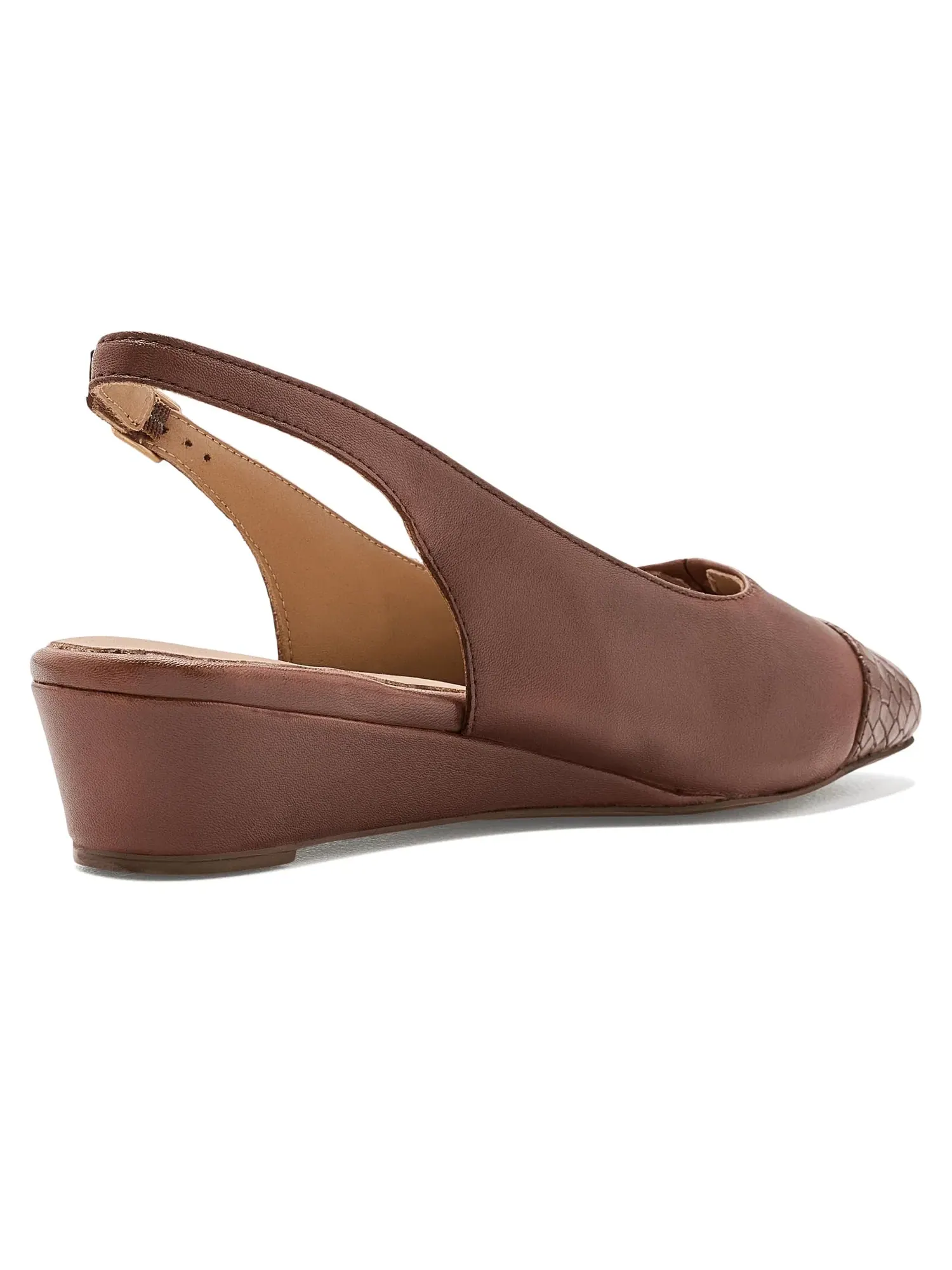 Туфли на каблуке-танкетке Dea Wedge Trotters — изображение 3 из 4, коньячный