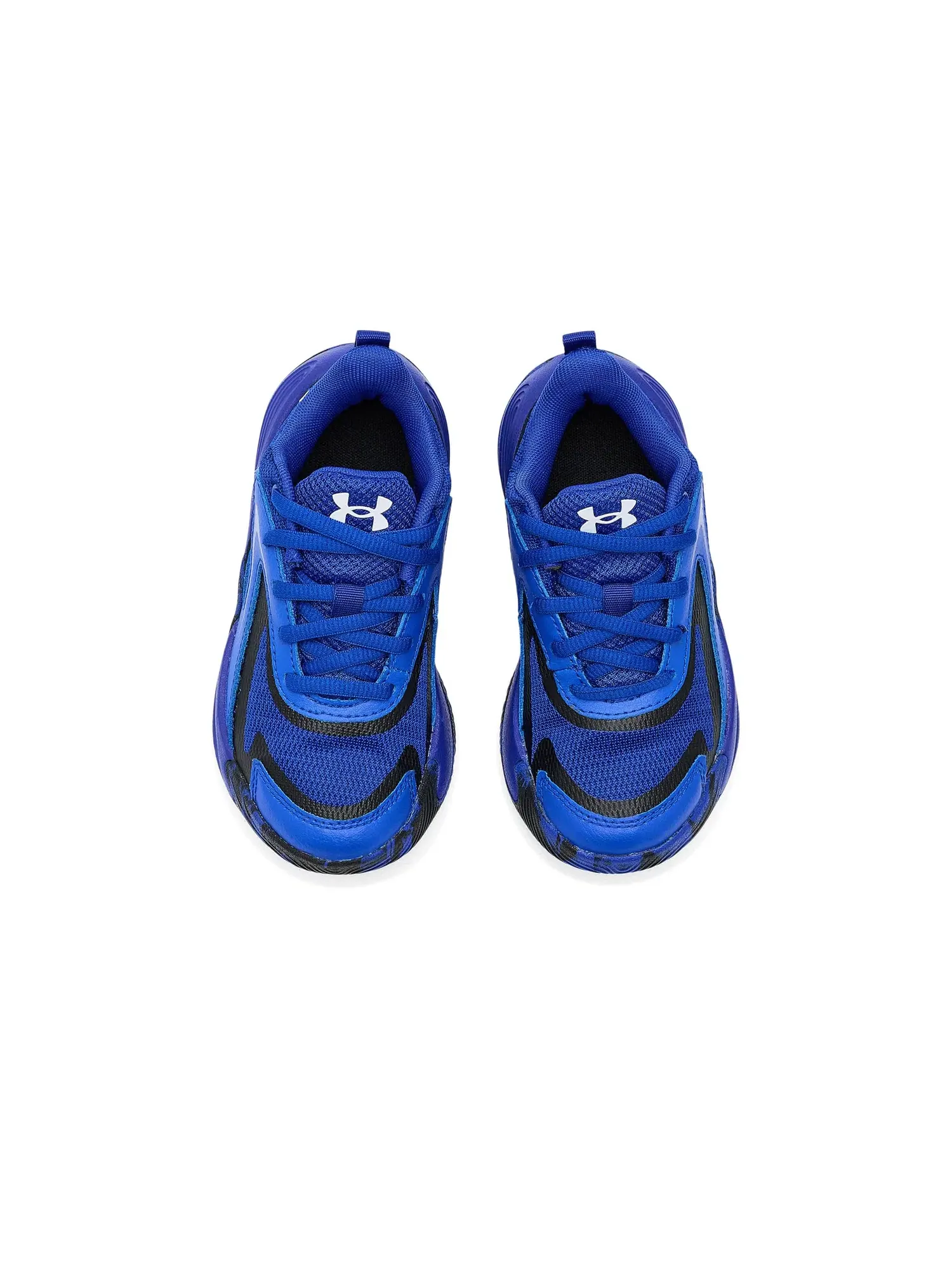 Баскетбольные кроссовки Lockdown 8 для дошкольников (детский размер) Under Armour Kids — изображение 2 из 4, черный/белый