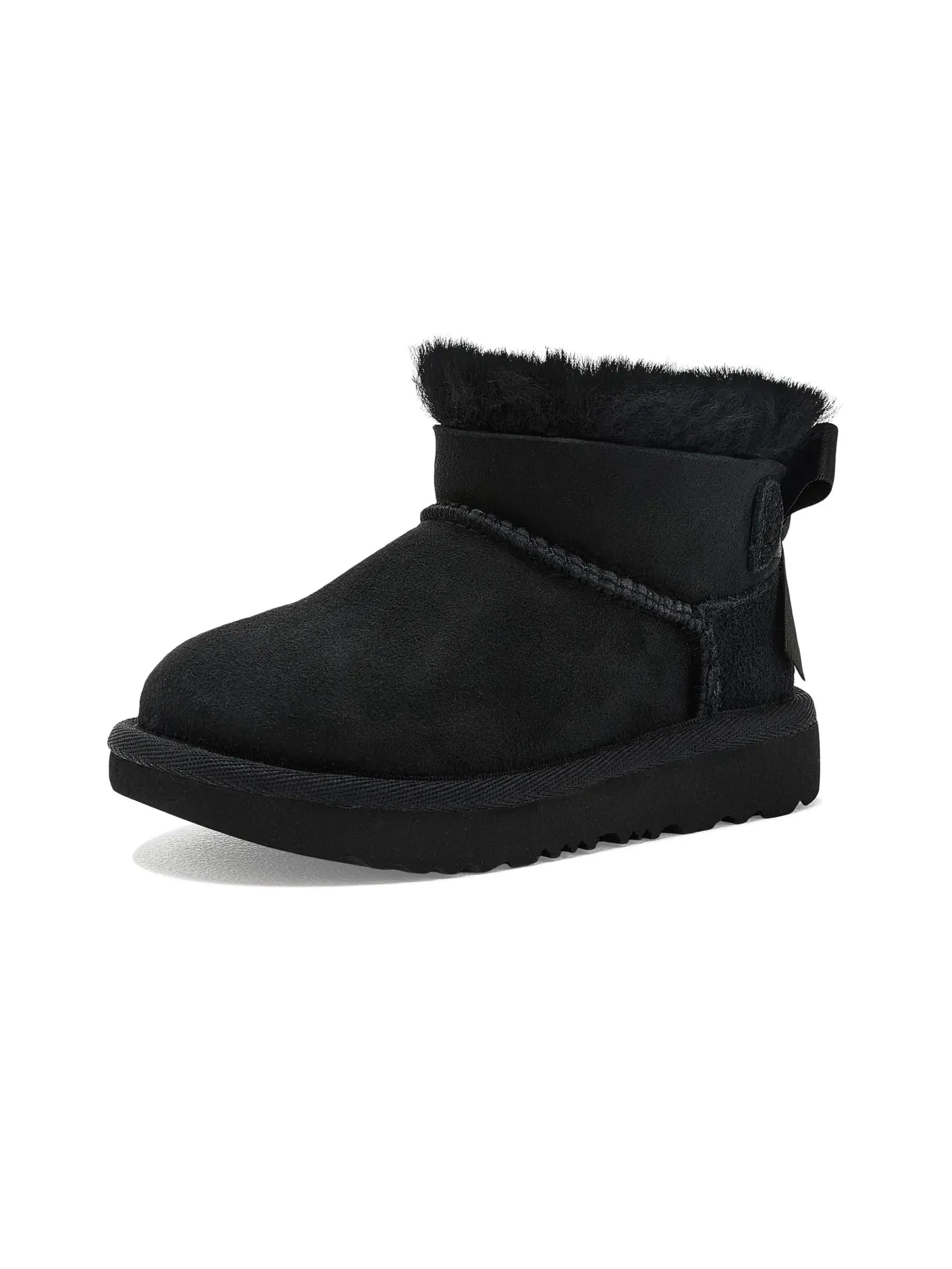 Ботинки Ultra Mini Bailey Bow (для малышей) Ugg Kids — изображение 1 из 4, черный