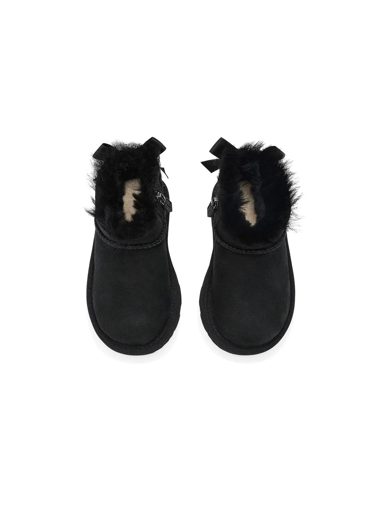Ботинки Ultra Mini Bailey Bow (для малышей) Ugg Kids — изображение 2 из 4, черный
