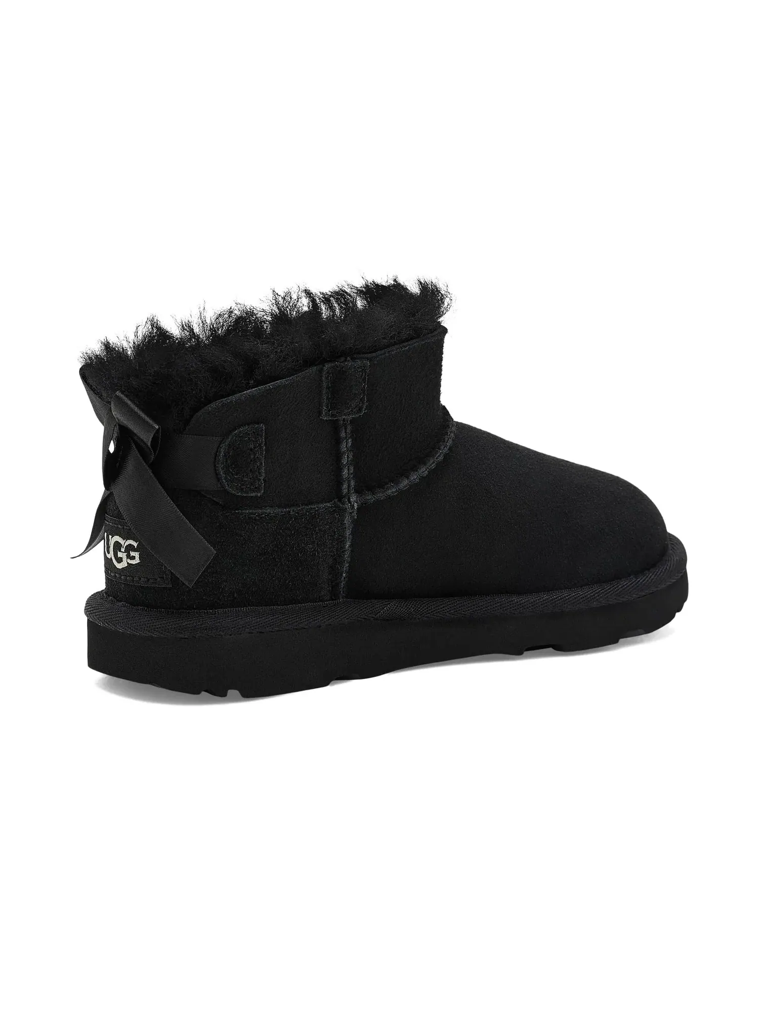 Ботинки Ultra Mini Bailey Bow (для маленьких и больших детей) Ugg Kids — изображение 3 из 4, черный