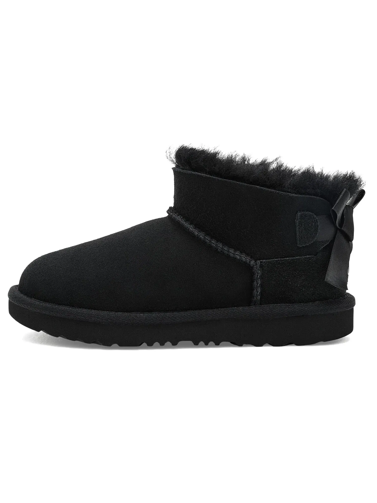 Ботинки Ultra Mini Bailey Bow (для маленьких и больших детей) Ugg Kids — изображение 4 из 4, черный