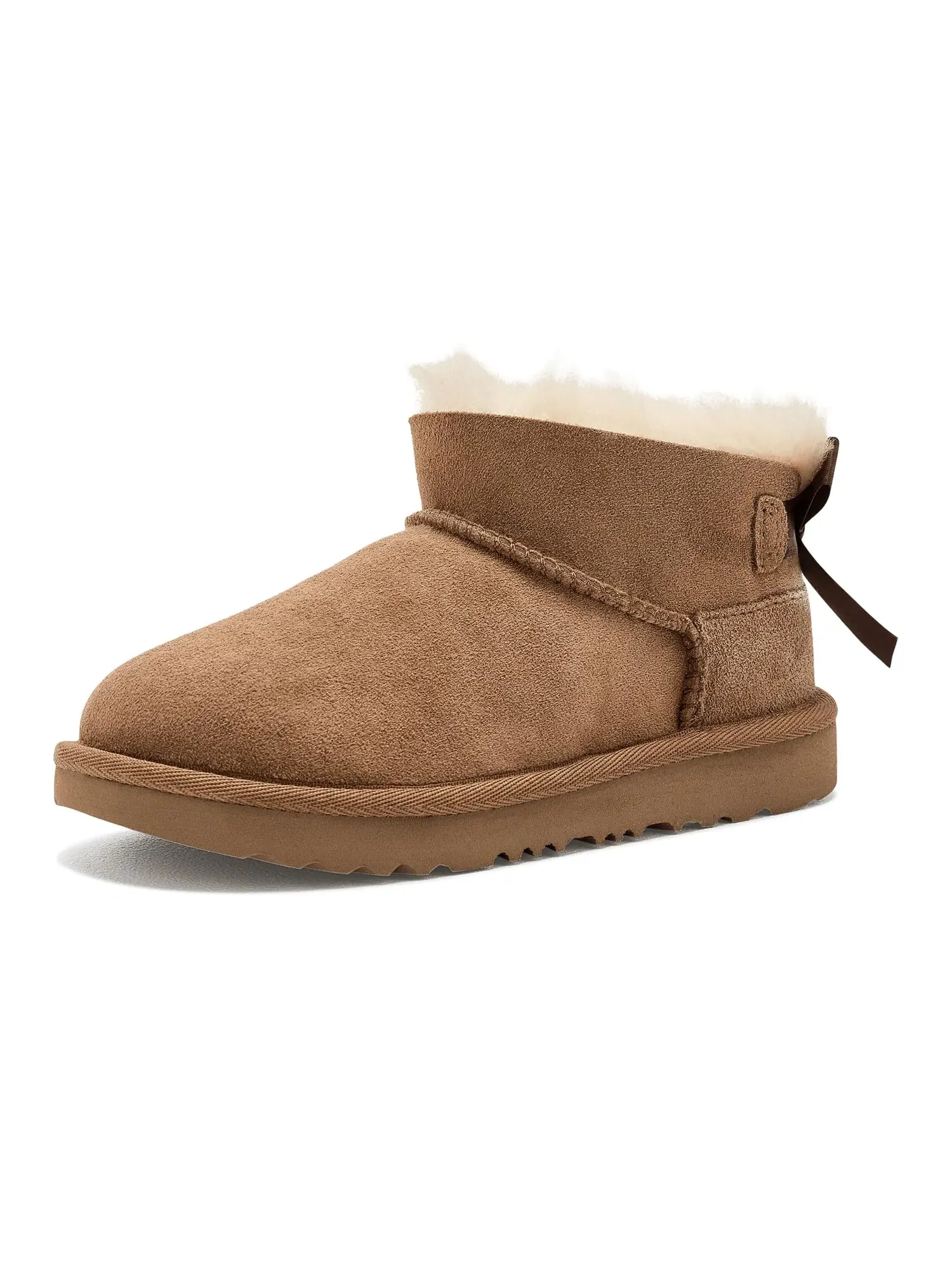 Ботинки Ultra Mini Bailey Bow (для маленьких и больших детей) Ugg Kids — изображение 1 из 4, орех